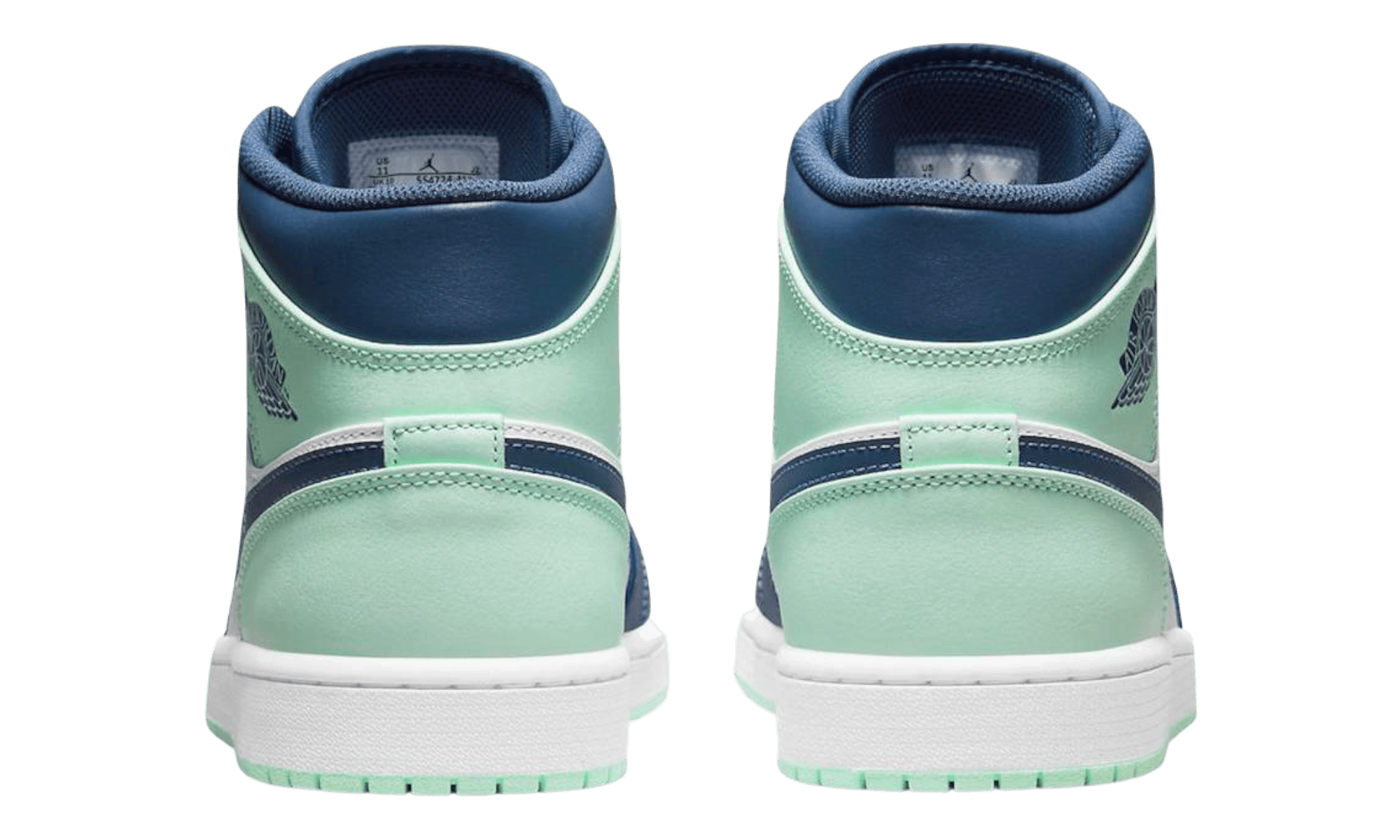 Jordan 1 Mid Mystic Navy Mint Foam (No Box)