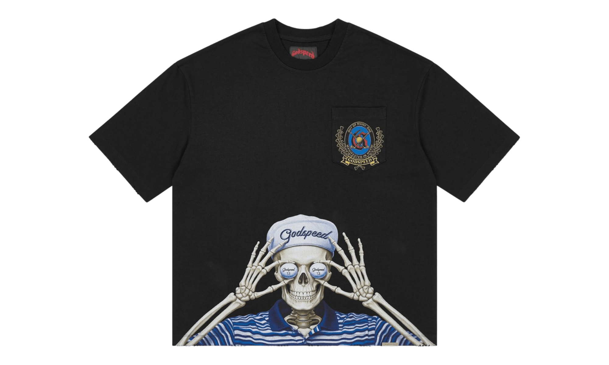 Godspeed Golf Days Black Pocket T-Shirt