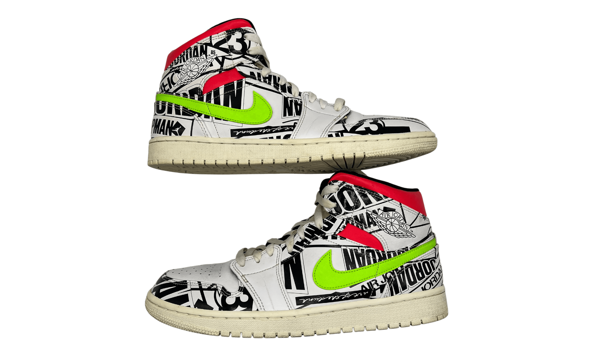 Jordan 1 Mid All Over Logos (PreOwned)