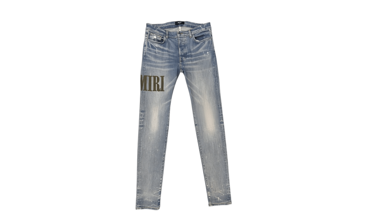 Amiri Clay Indigo Core Applique Jeans (Preowned)