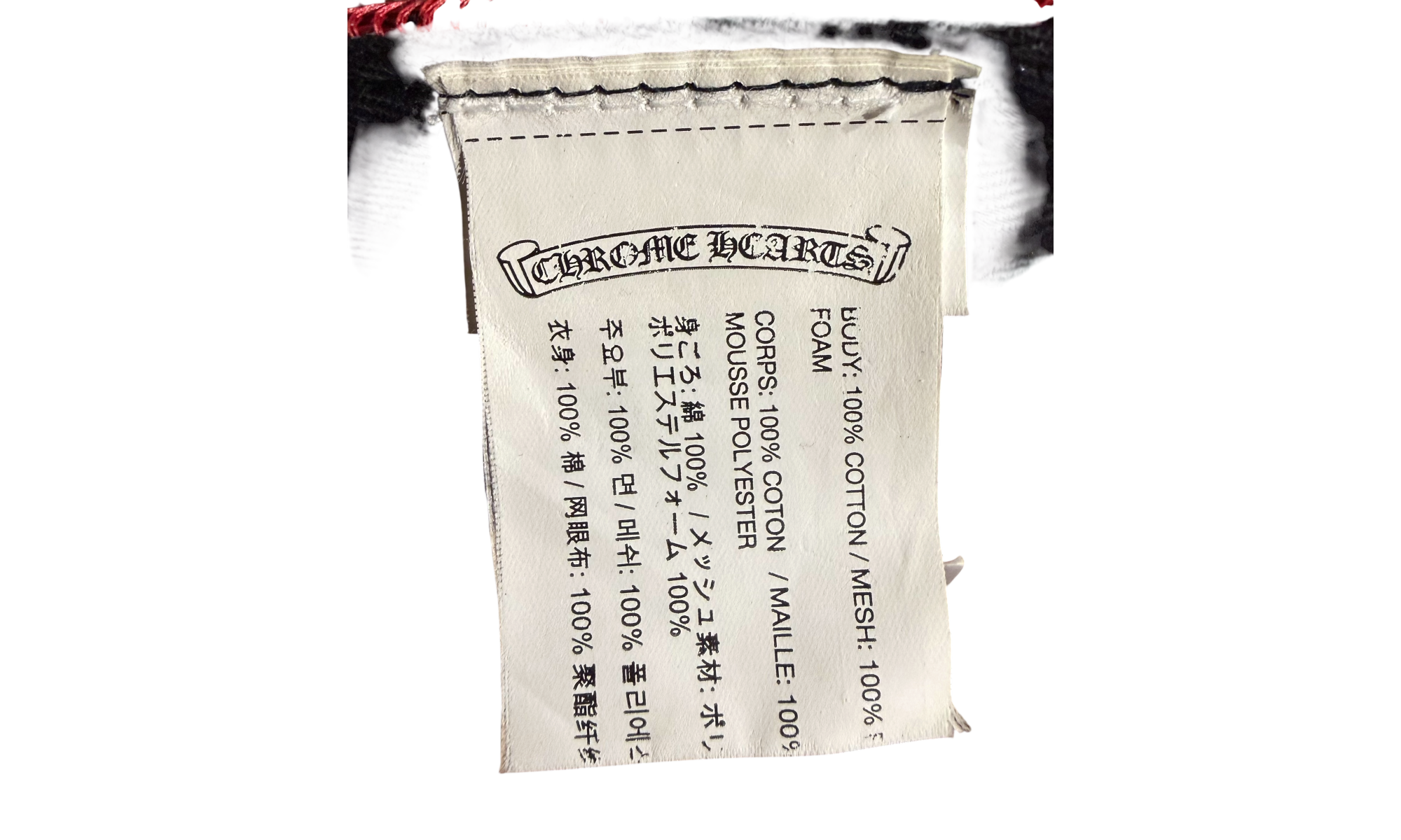 Chrome Hearts CH Hollywood Trucker Hat Red/White/Blue