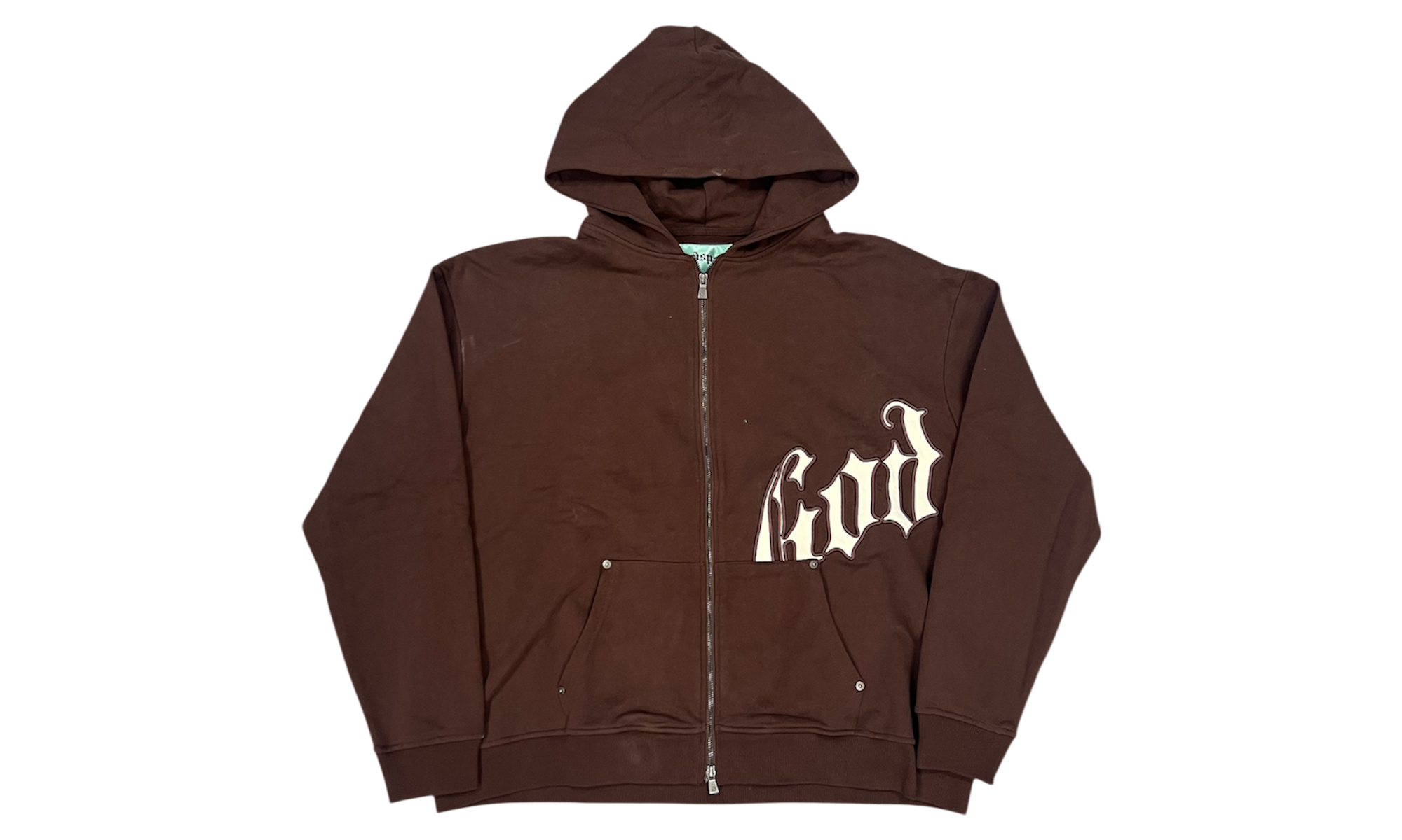 Godspeed OG Logo V2 Hoodie Brown/White