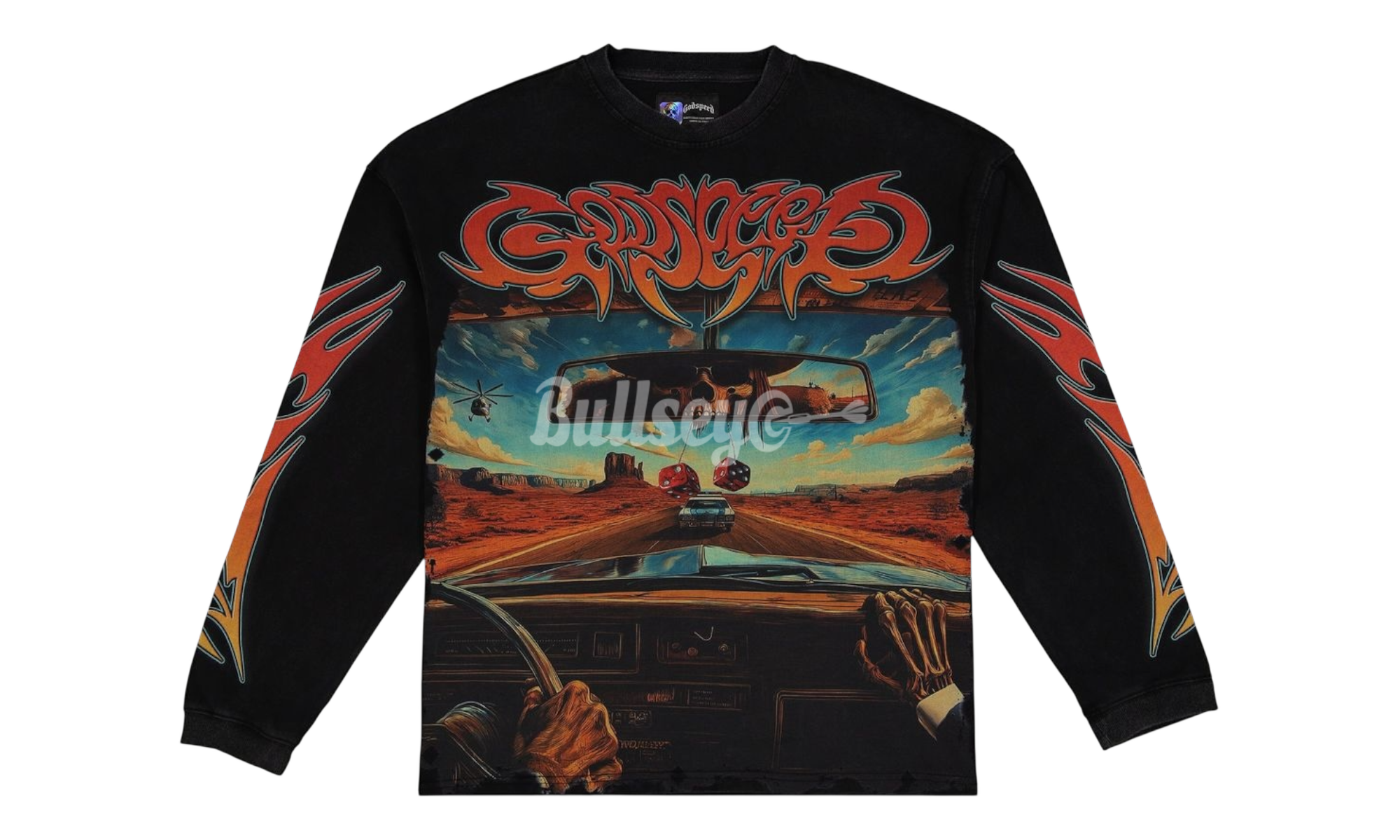 Godspeed On The Run Washed Black Longsleeve T-Shirt