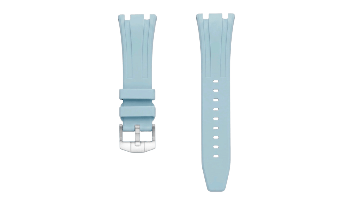 Swatch x Audemars Piguet AP Bioceramic Royal Pop Blaue Acht on Light Blue Rubber Strap & Light Blue Case