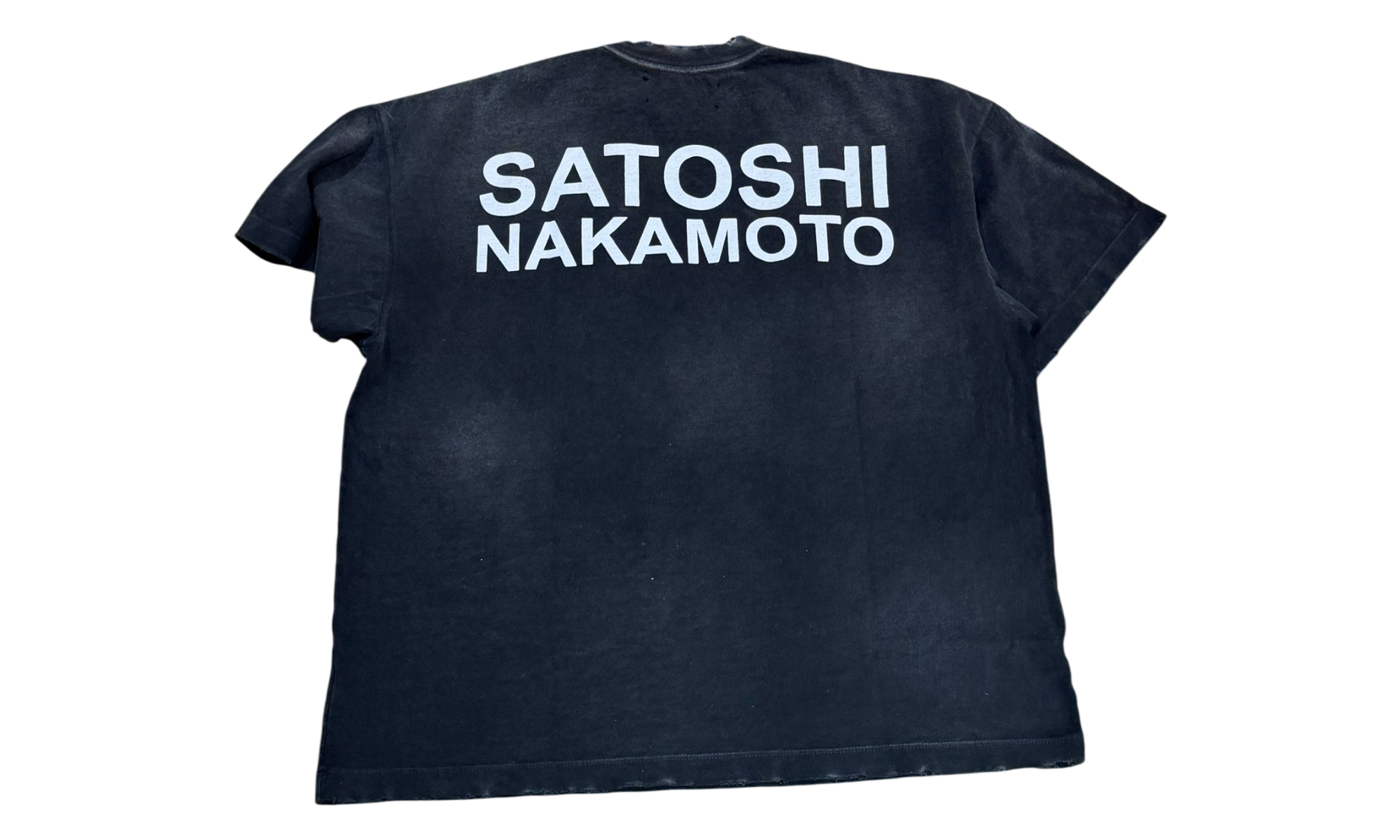 Satoshi Nakamoto Cup Half Full Black T-Shirt