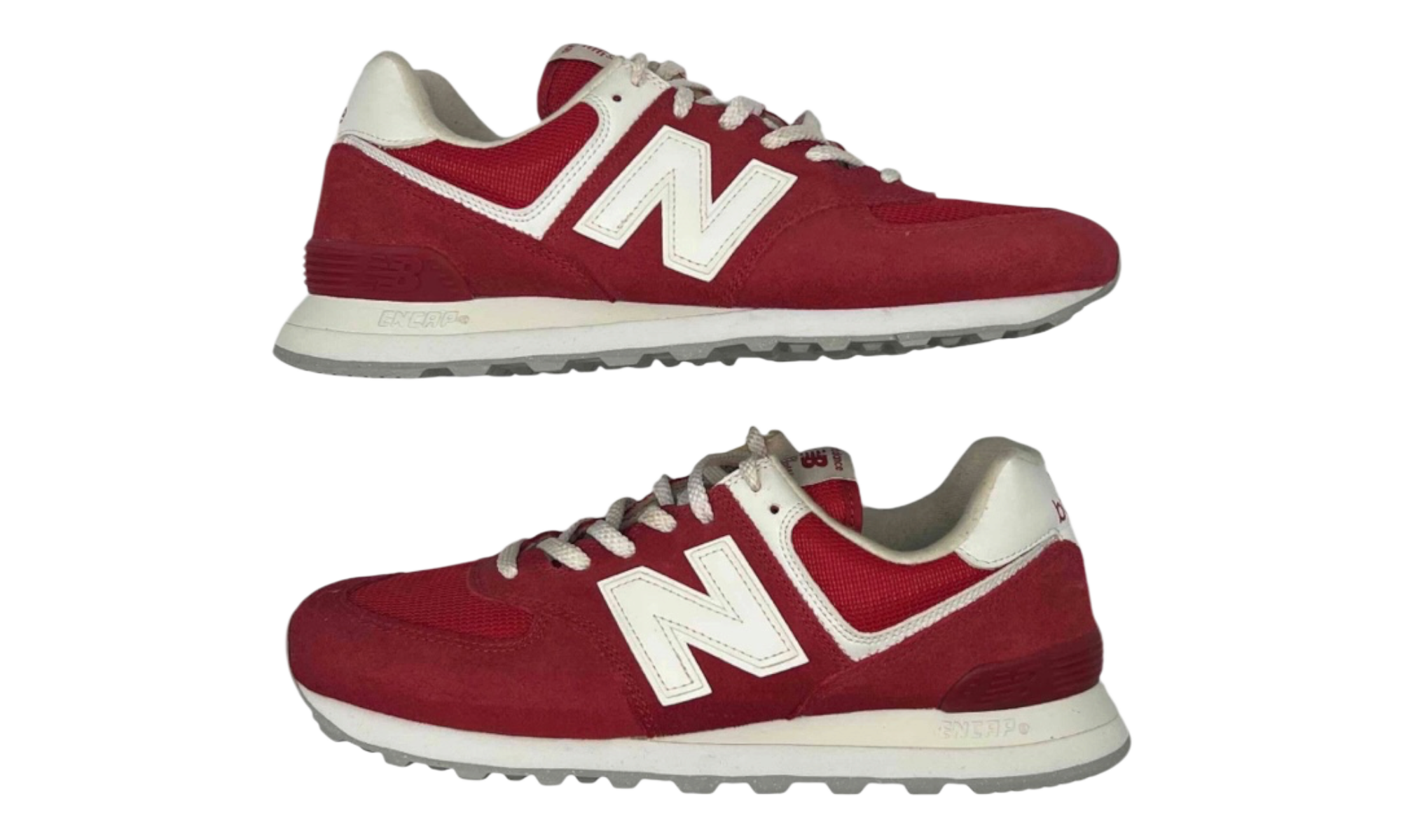 New Balance 574 Red White (PreOwned) (No Box)