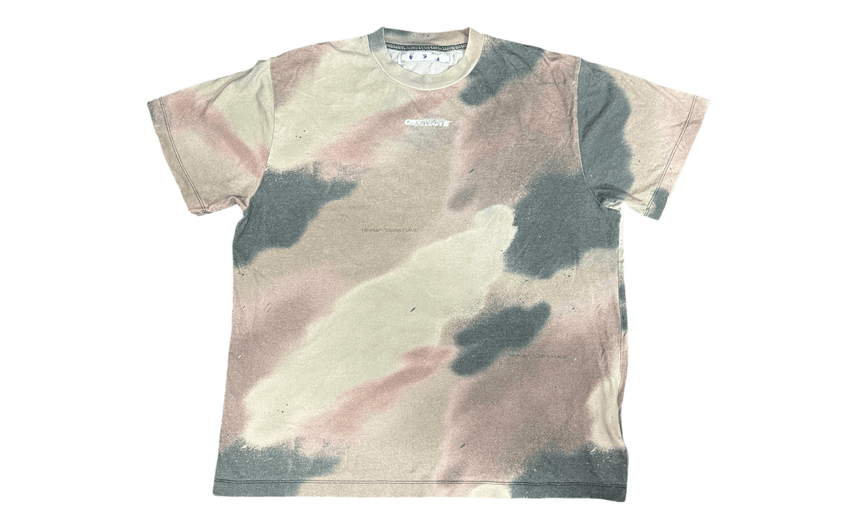 Off-White Camo Barrel Workers T-Shirt 'Green' (PreOwned)