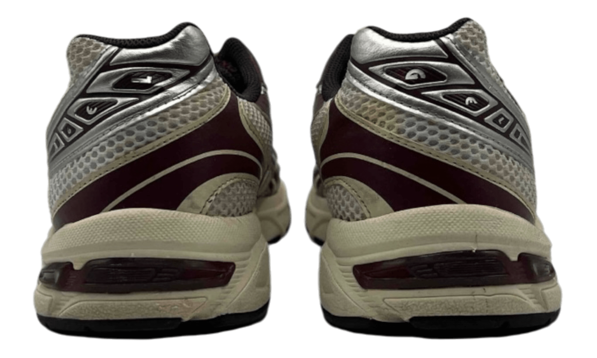 ASICS Gel-1130 White Maroon Banner (PreOwned) (No Box) (No Insoles)