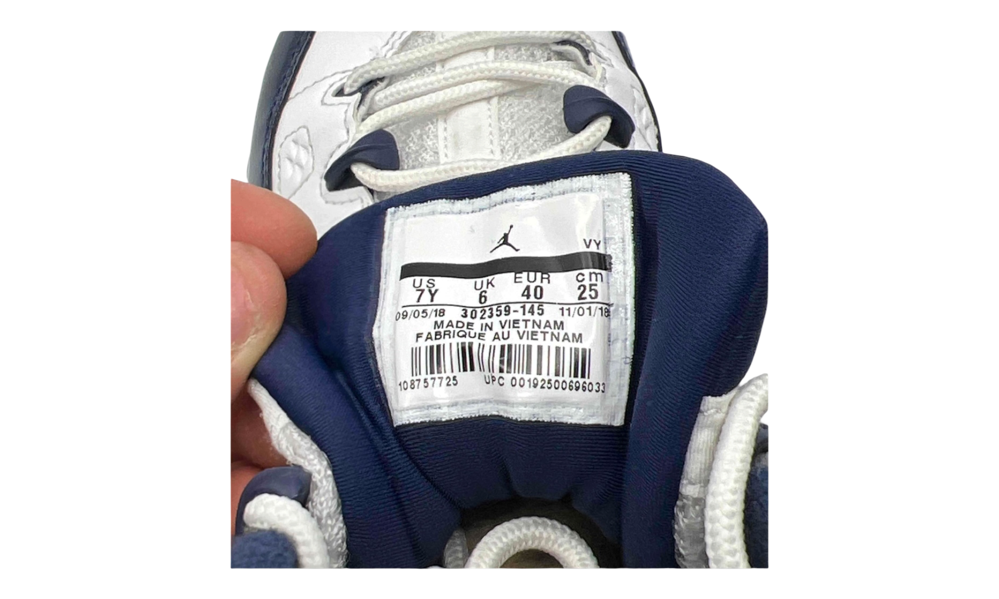 Jordan 9 Retro University Blue (GS) ( Preowned )