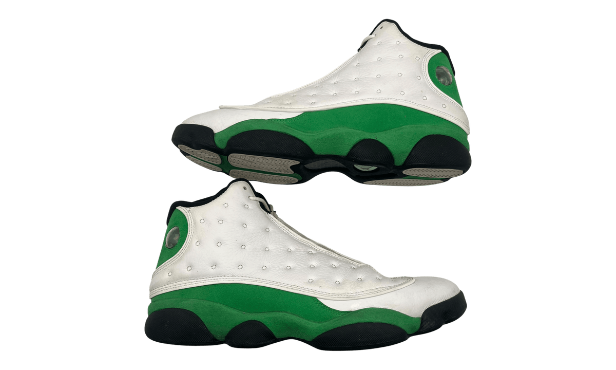 Jordan 13 Retro White Lucky Green (PreOwned) (No Box)