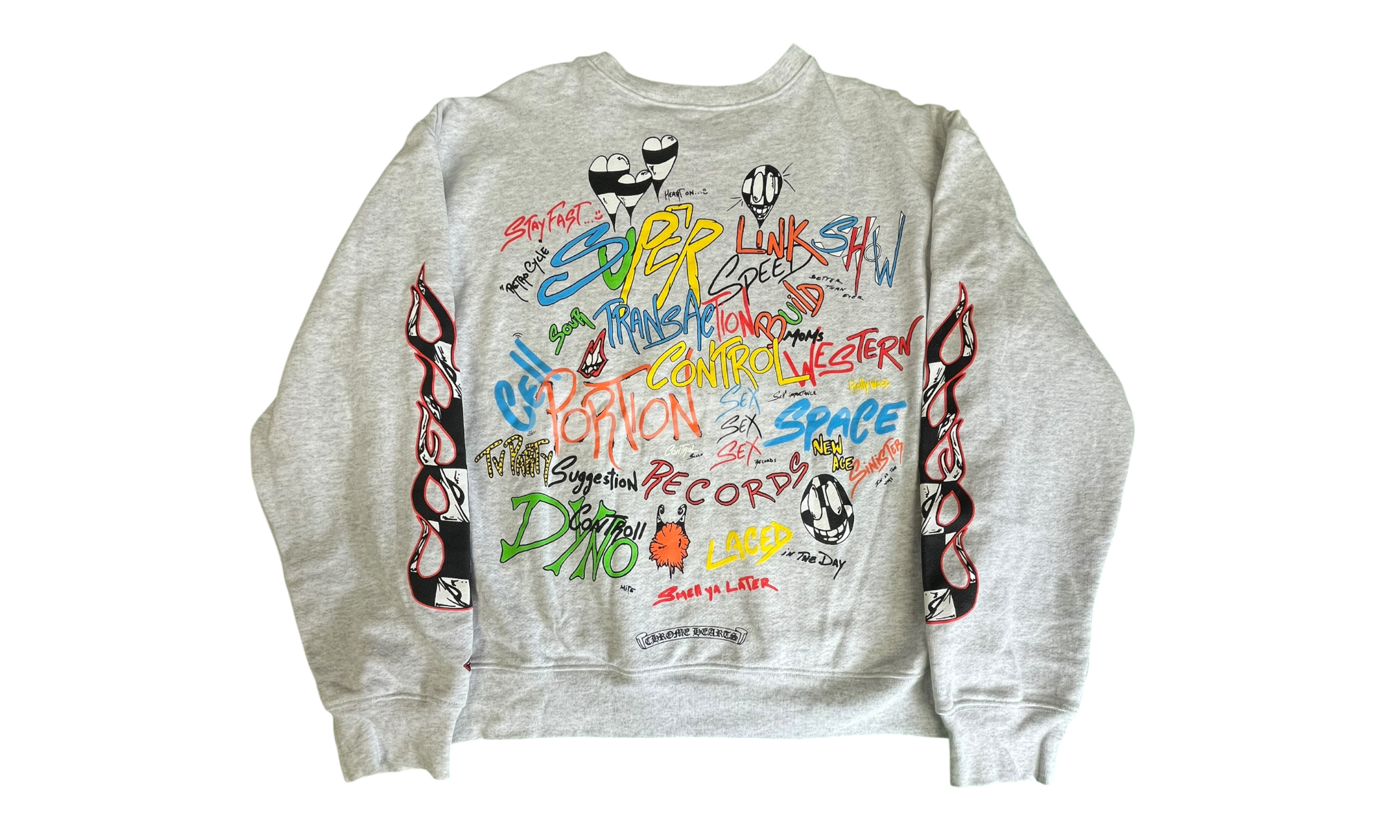 Chrome Hearts Matty Boy Brain Grey Crewneck