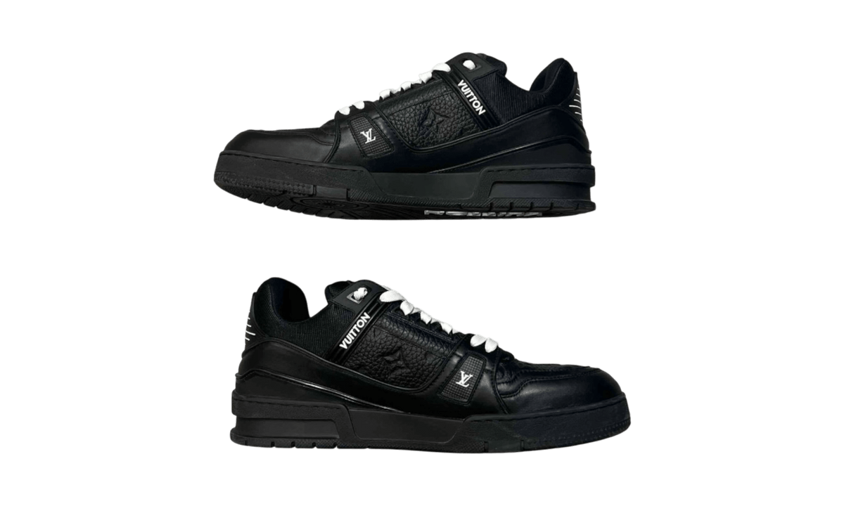 Louis Vuitton Trainer Black Embossed Monogram (PreOwned)