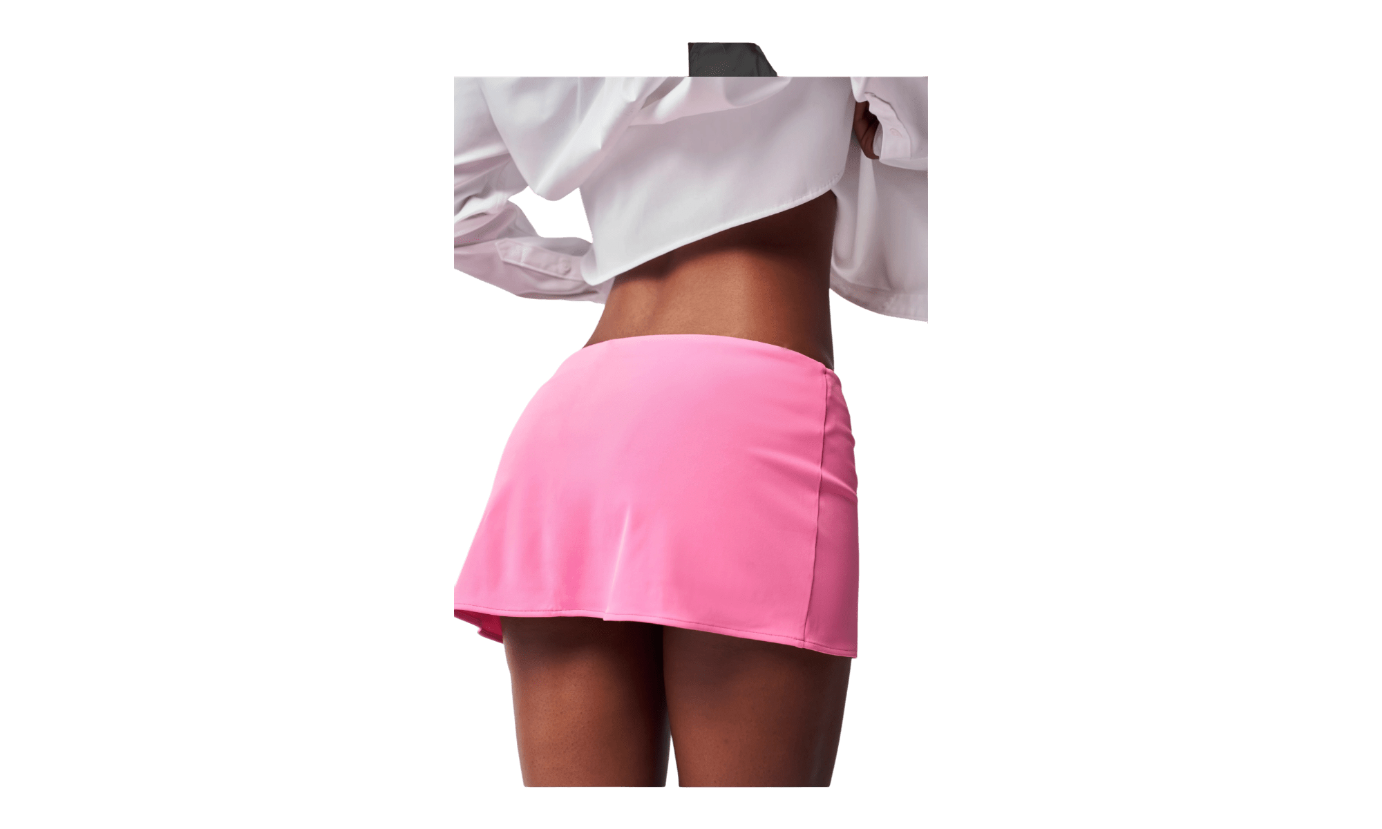 Guizio Micro Mini Stretch Skirt Sweet Pink