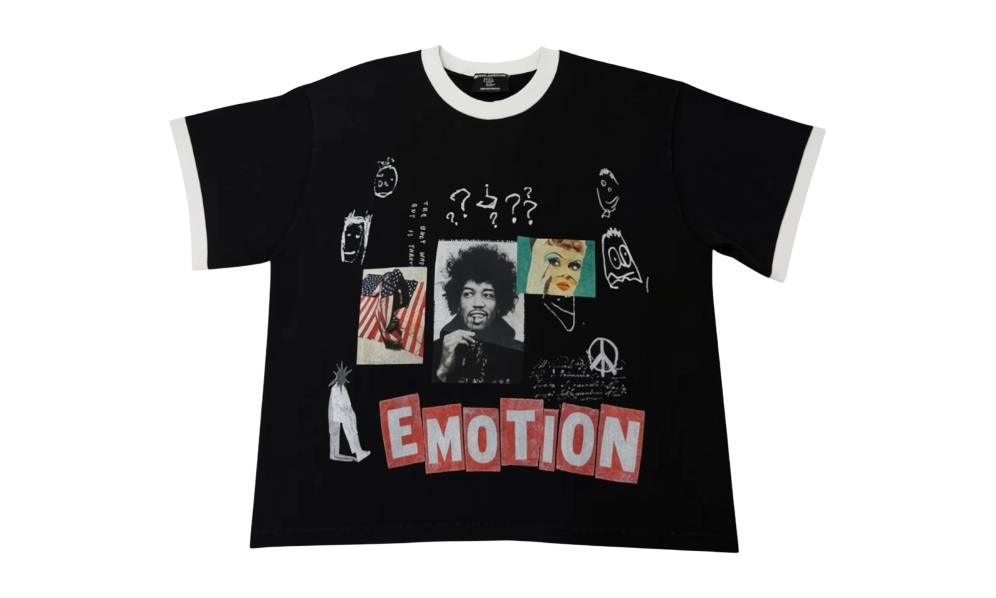 Mixed Emotions Black Static T-Shirt