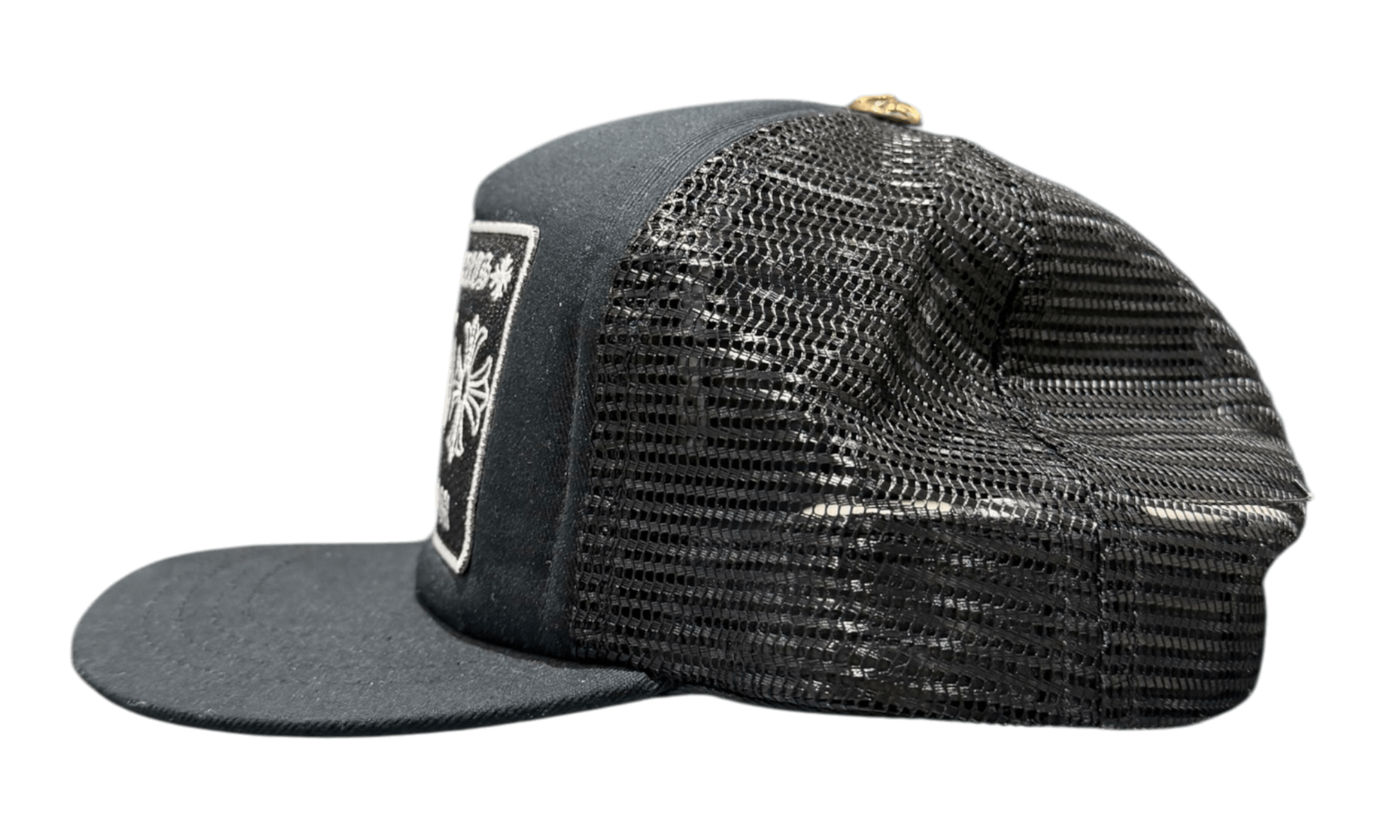 Chrome Hearts CH Hollywood Trucker Hat Black/Black