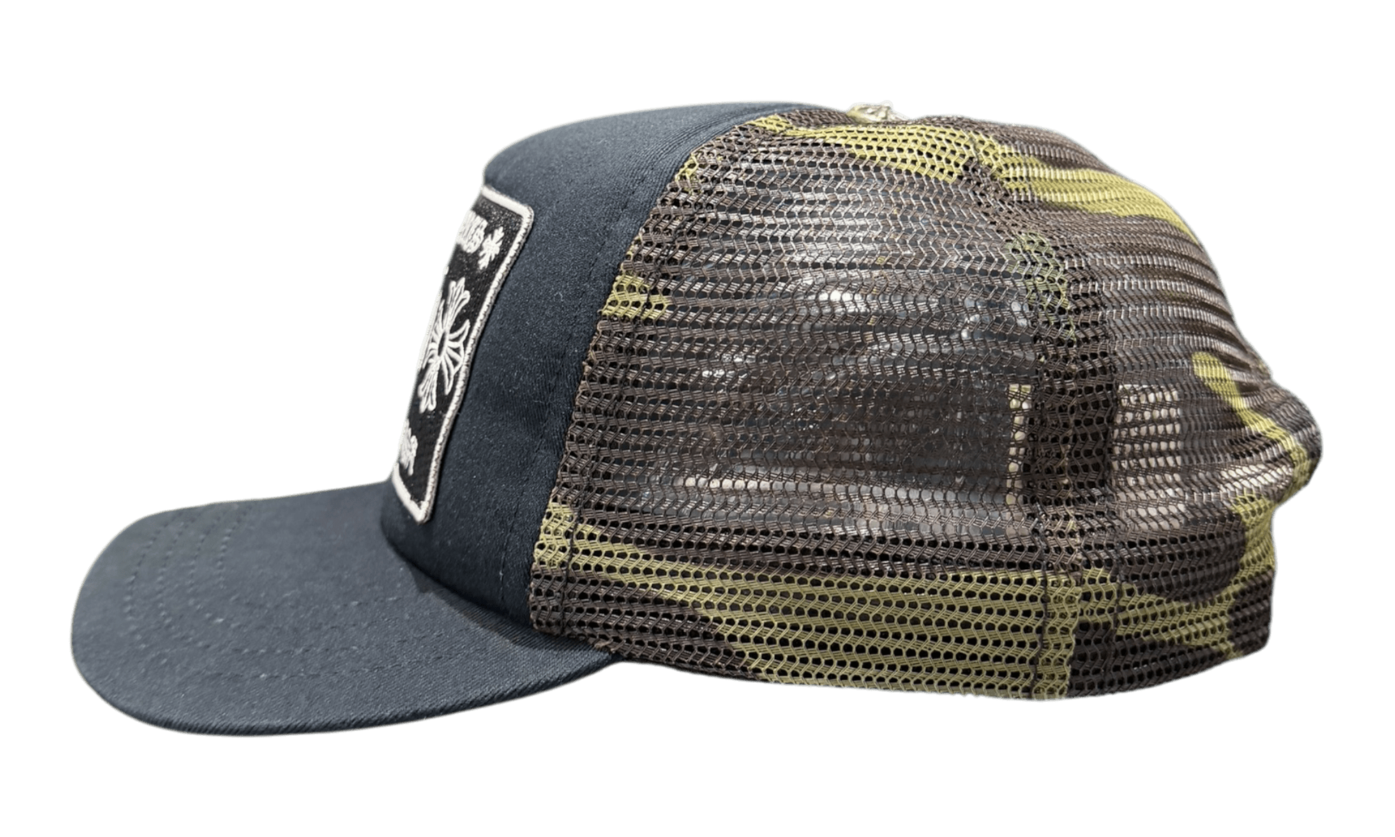 Chrome Hearts Black/ Camo Back Trucker (PreOwned)