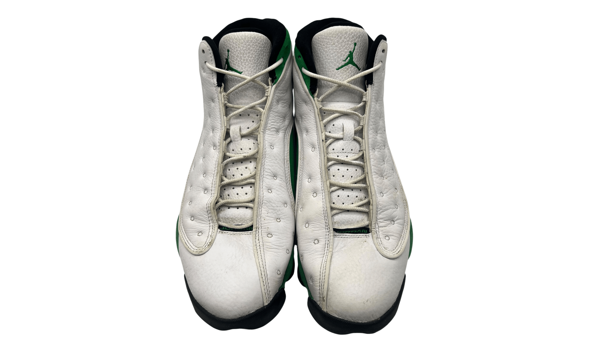 Jordan 13 Retro White Lucky Green (PreOwned) (No Box)