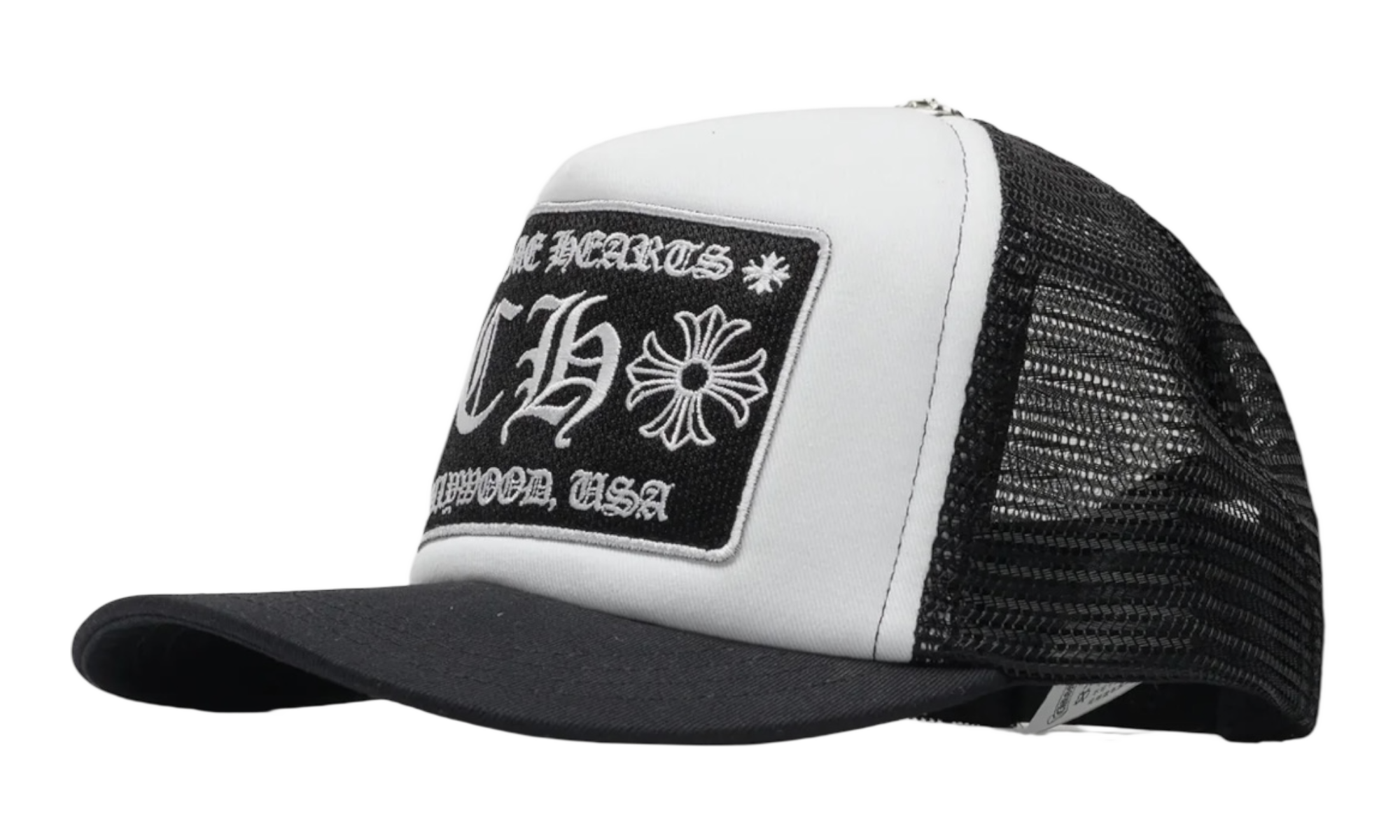 Chrome Hearts Vintage CH White Trucker Hat