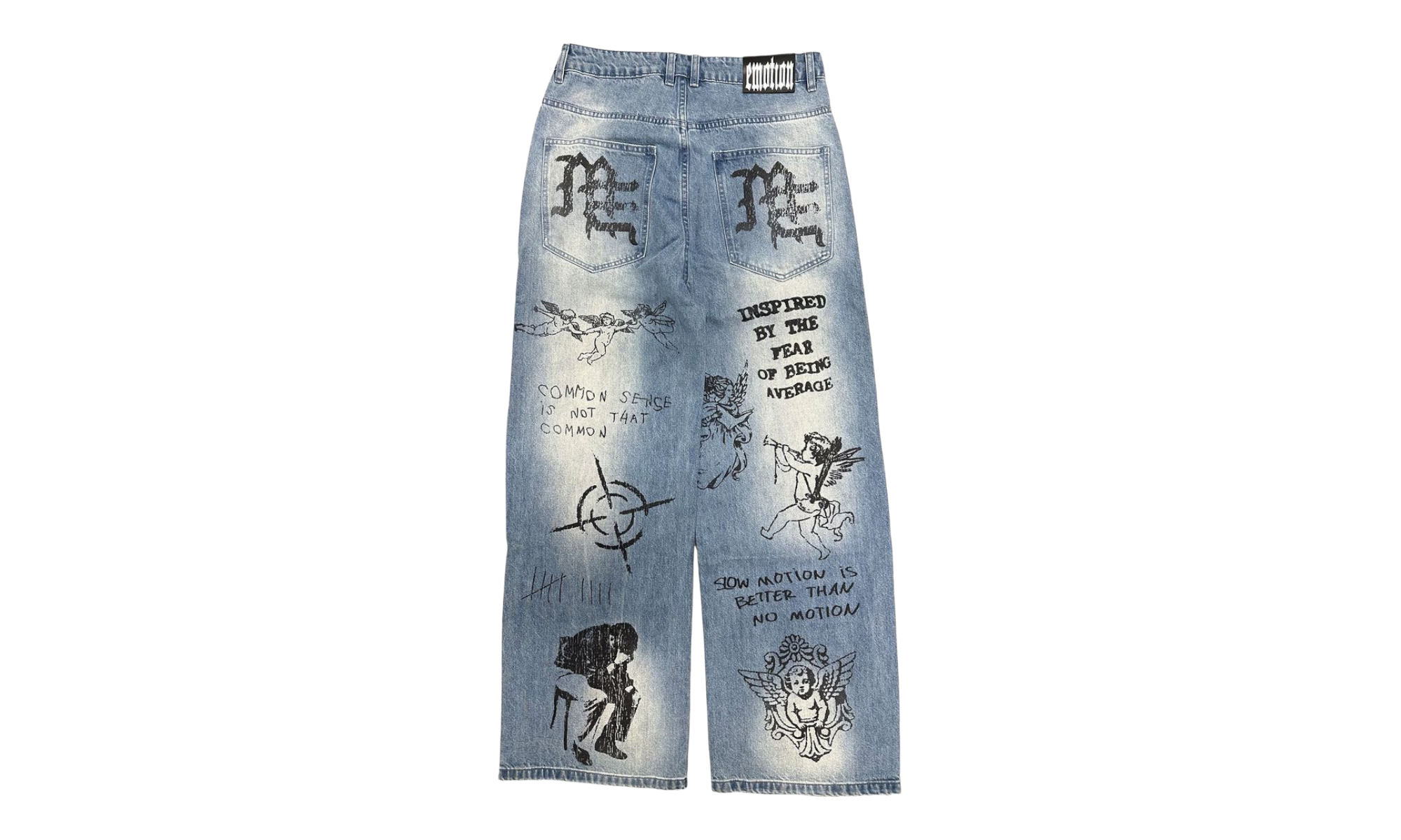 Mixed Emotions Blue Canvas Denim