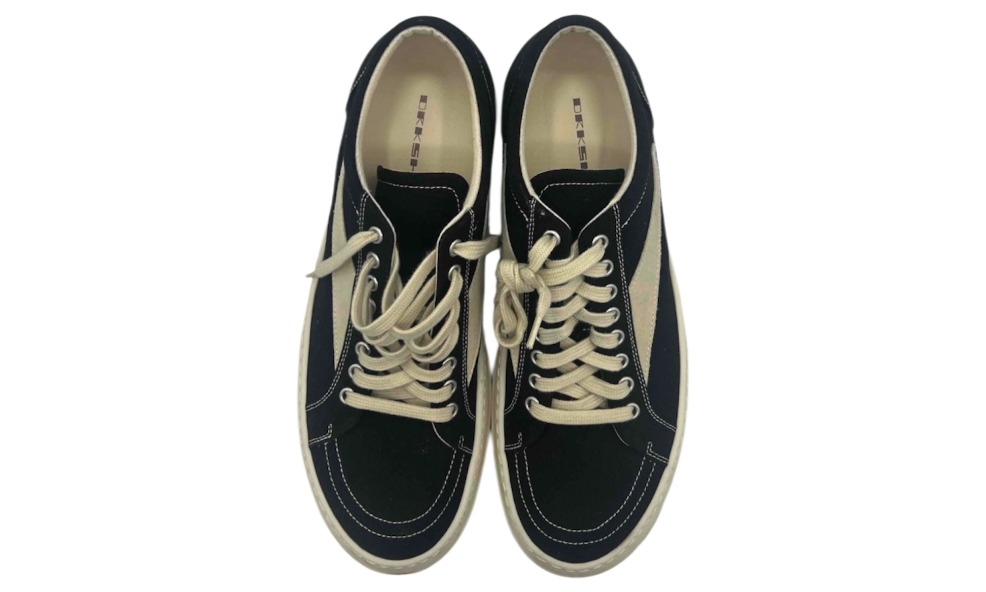 Rick Owens DRKSHDW Vintage Low Black/Milk Sneakers (PreOwned)