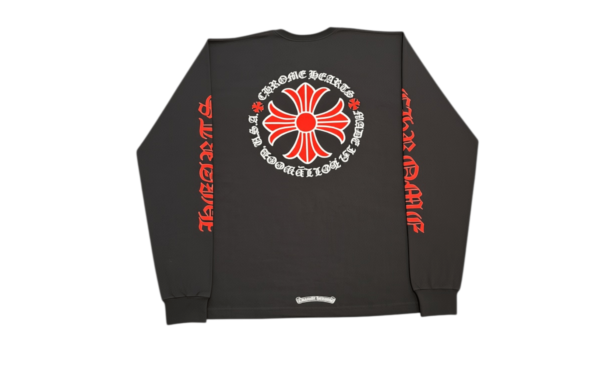 Chrome Hearts Made In Hollywood Plus Cross Longsleeve T-Shirt Black/Red