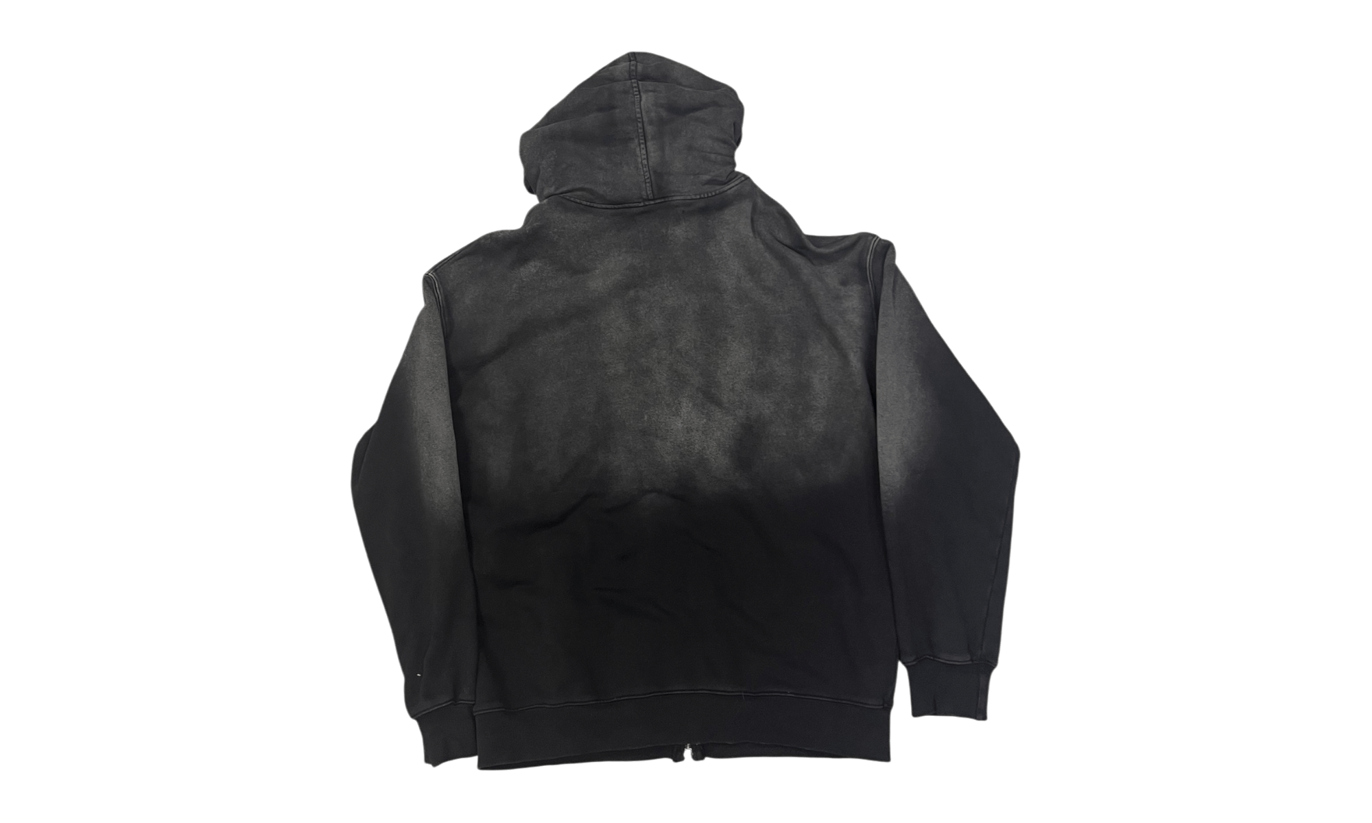 Vertabrae Black Distressed Zip Up (PreOwned)
