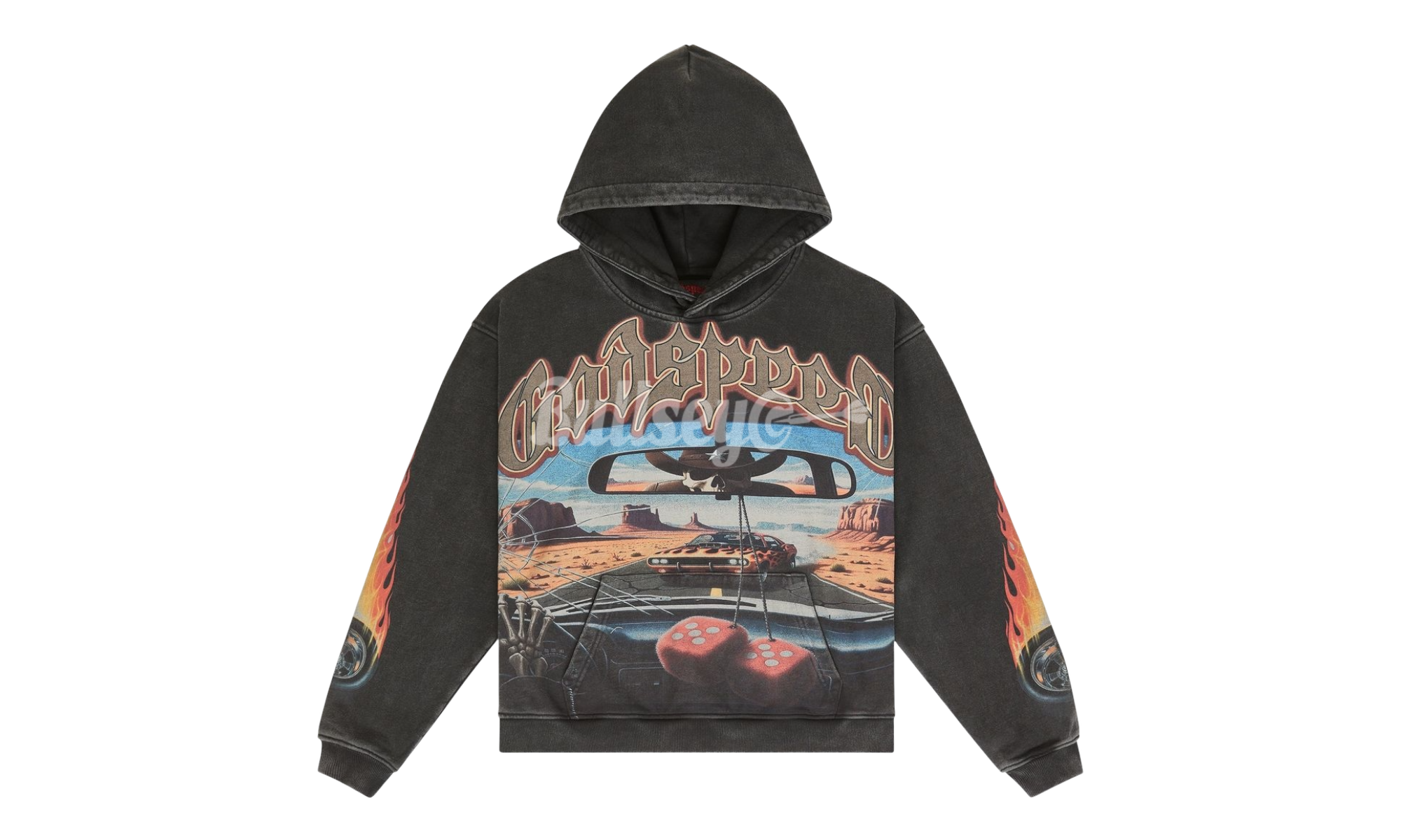 Godspeed On the Run II Washed Black Hoodie