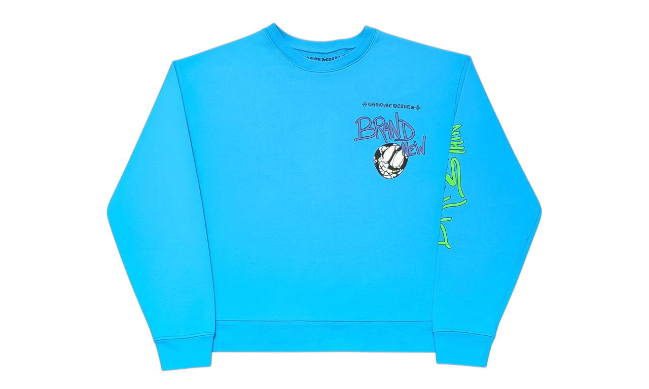 Chrome Hearts Matty Boy Blue Brain New Crewneck (PreOwned)