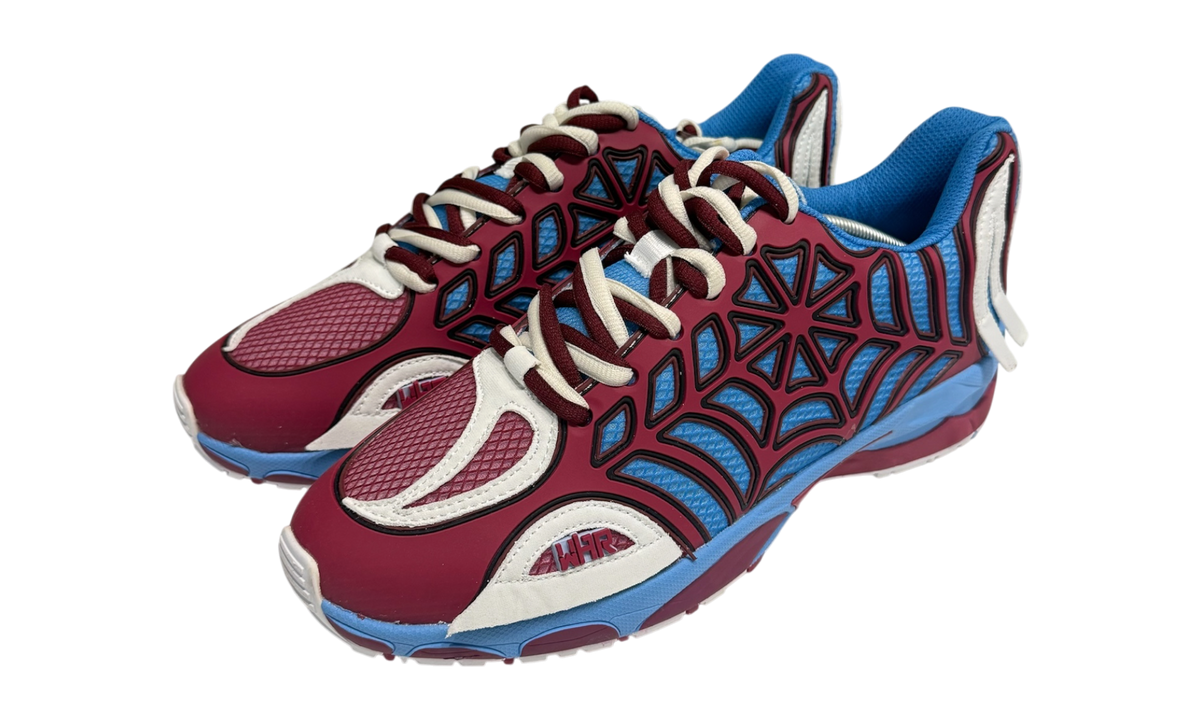 Humans at War Lepidoptera Web Blue/Maroon Runner