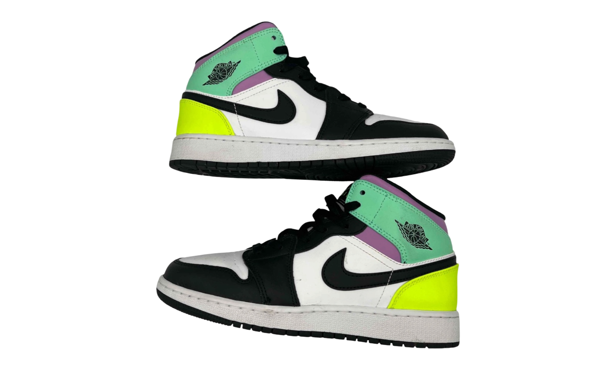 Jordan 1 Mid Pastel Black Toe (GS) (PreOwned)