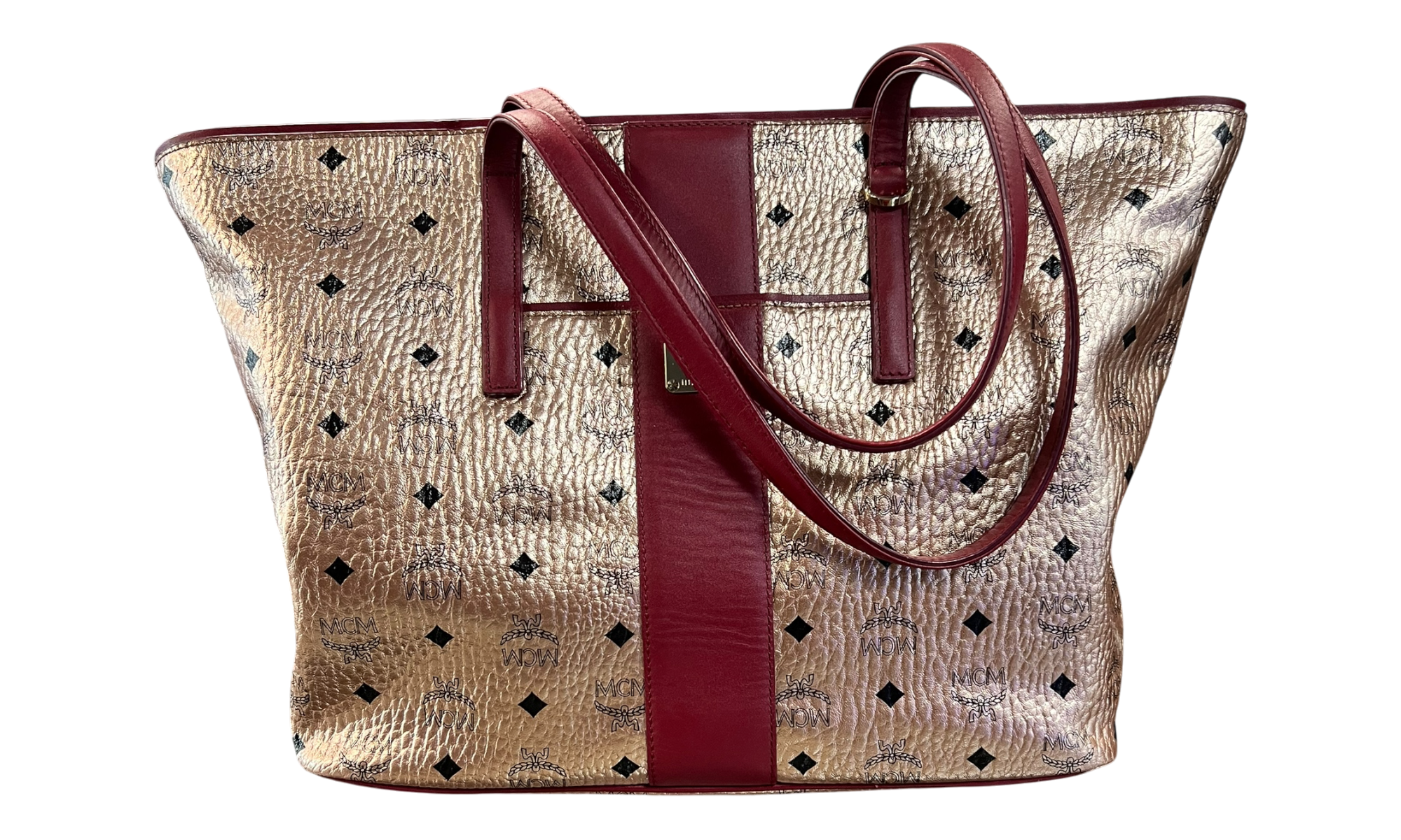 MCM Anya Champagne Pink Medium Shopper Tote (PreOwned)