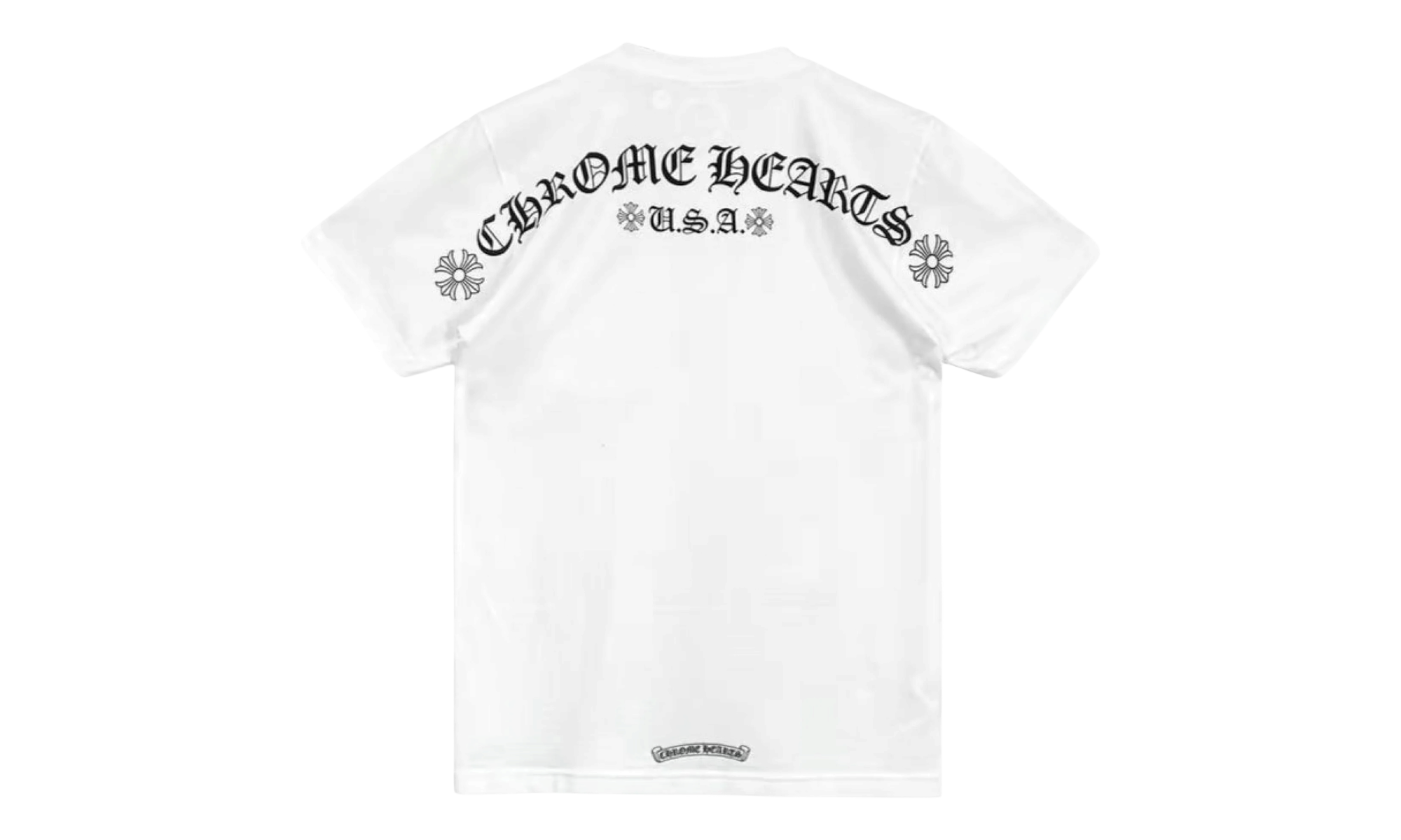 Chrome Hearts USA Shoulder Logo White T-Shirt
