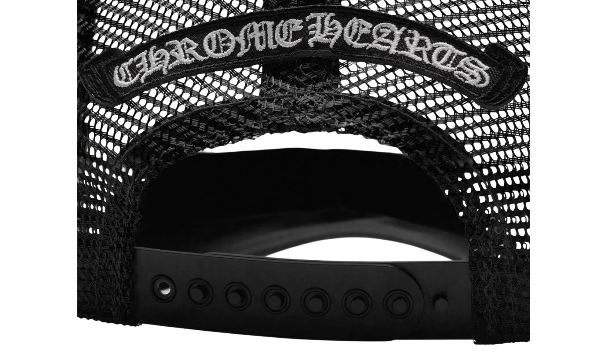 Chrome Hearts Red Letters Script Trucker Hat