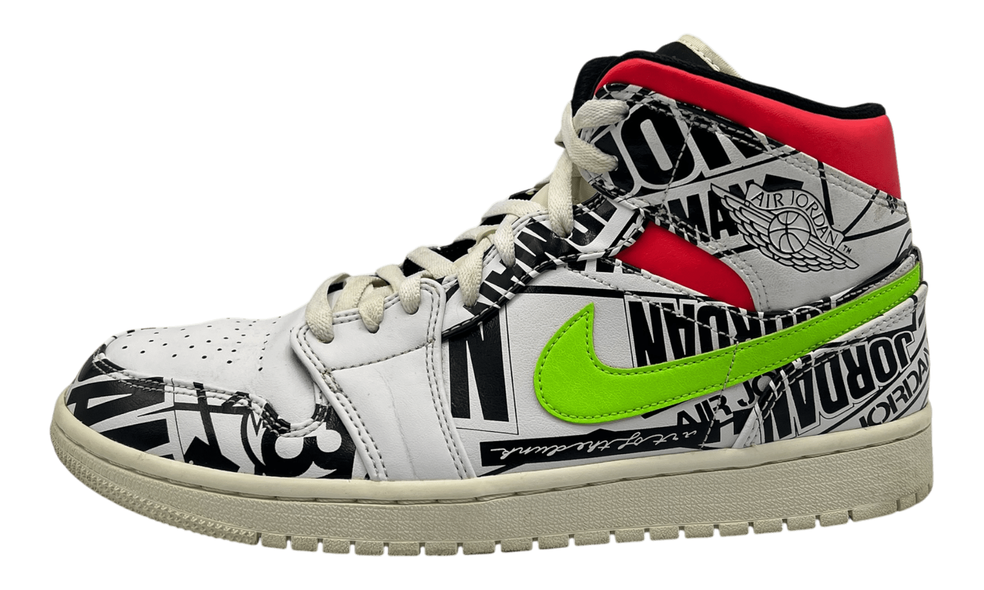 Jordan 1 Mid All Over Logos (PreOwned)