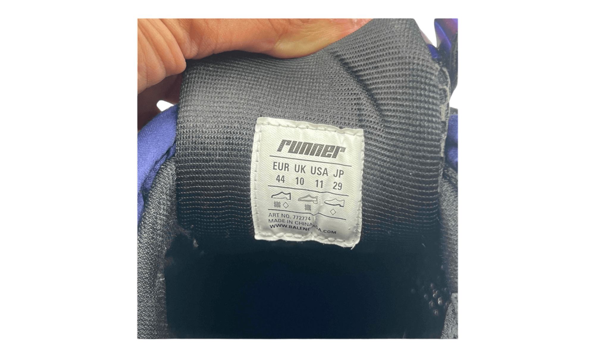 Balenciaga Runner Iridescent Blue (PreOwned) (No Box)