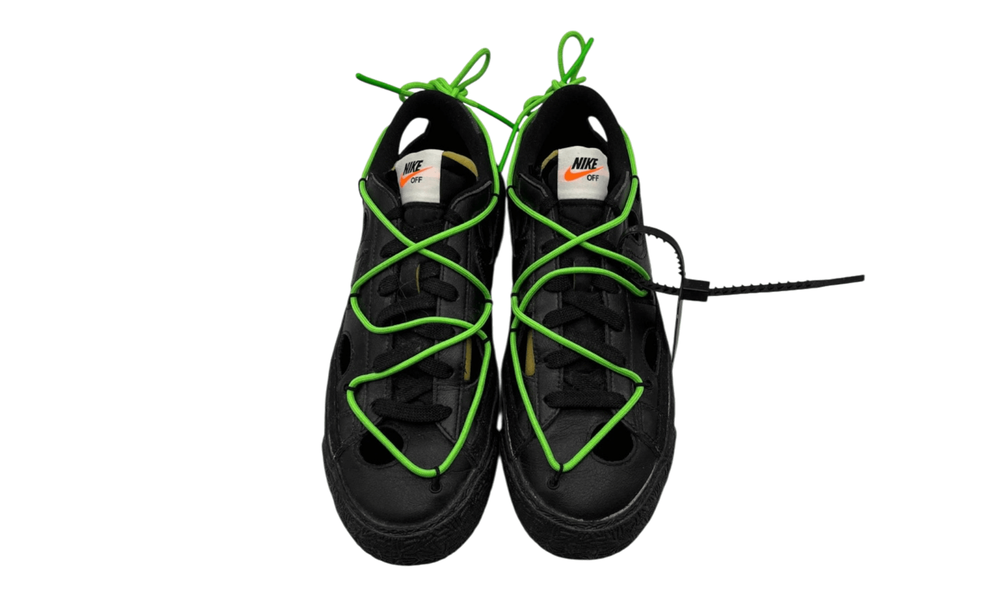Nike Blazer Low Off-White Black Electro Green (PreOwned)