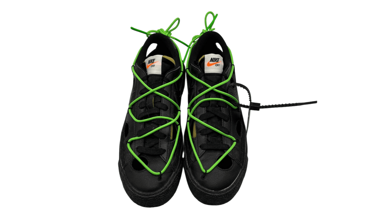 Nike Blazer Low Off-White Black Electro Green (PreOwned)