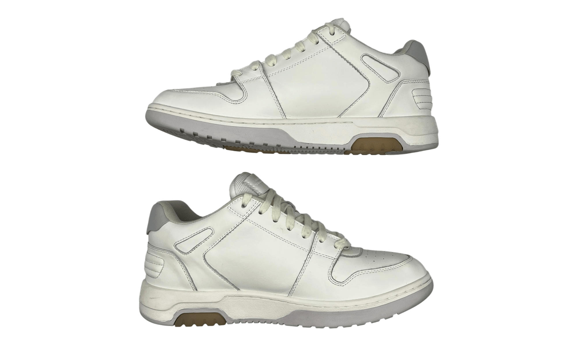 OFF-WHITE Out Of Office OOO Low Tops Grey White (2022) (PreOwned)