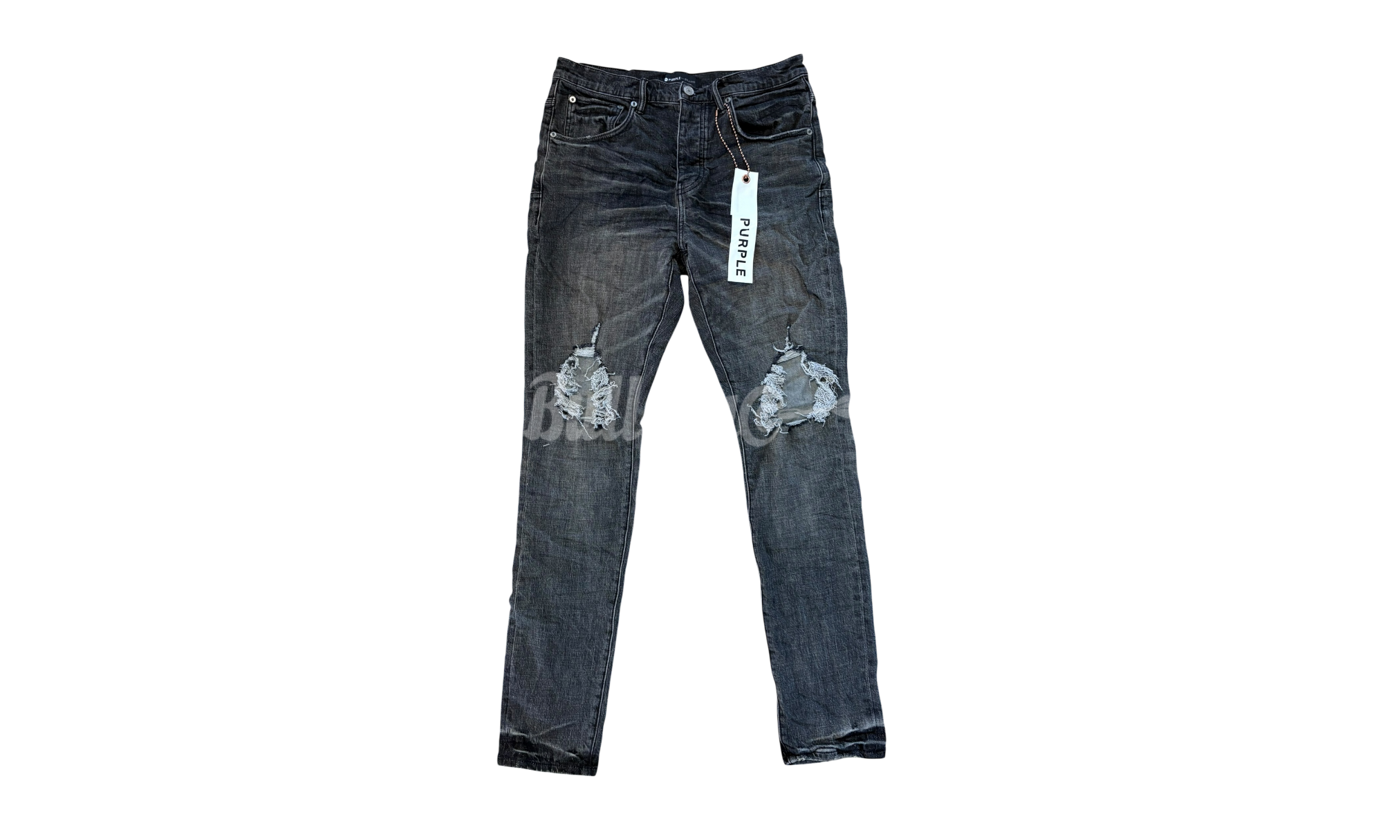 Purple-Brand P002 Grey Dirty Blowout Jeans (PreOwned)