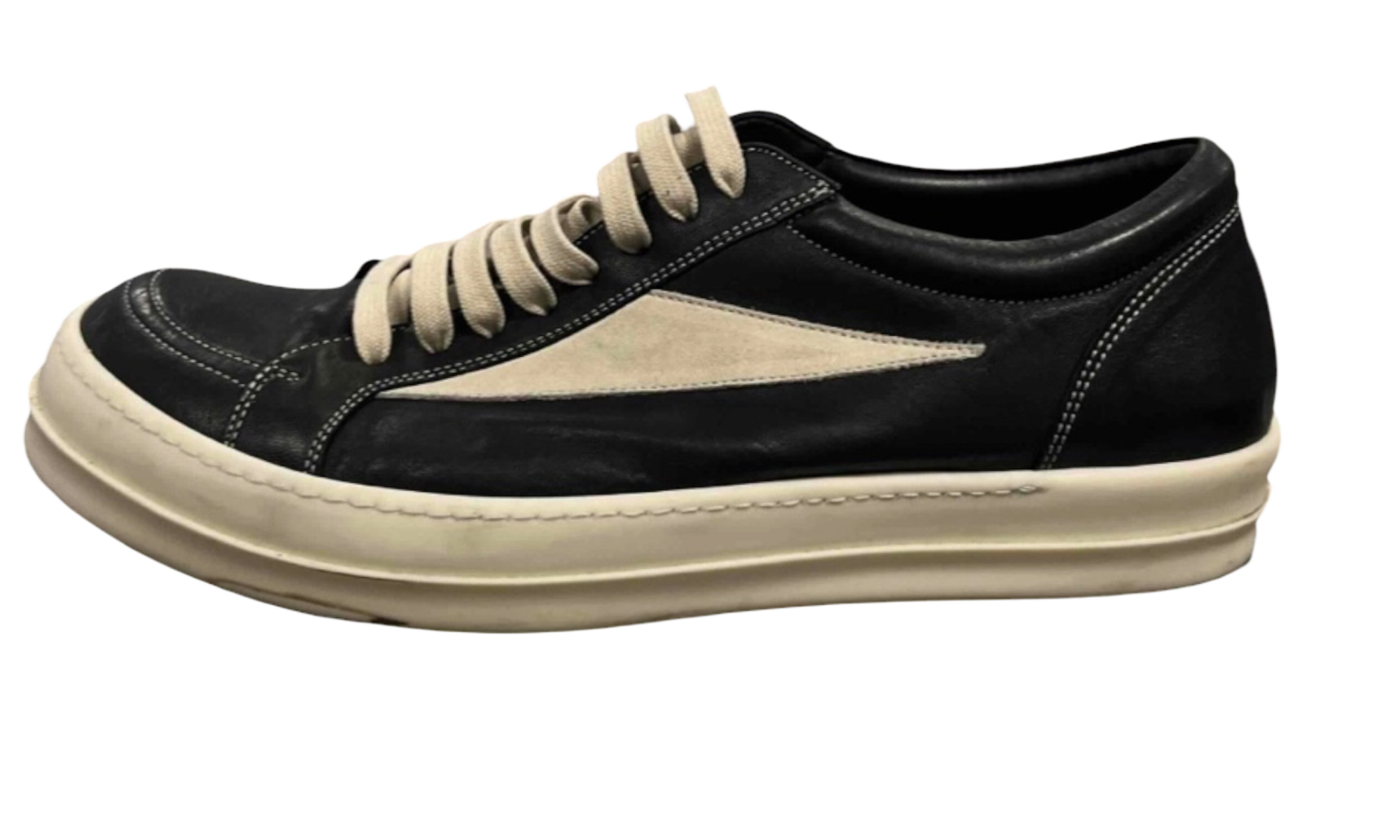 Rick Owens Mainline Vintage Low Black Sneakers (PreOwned)