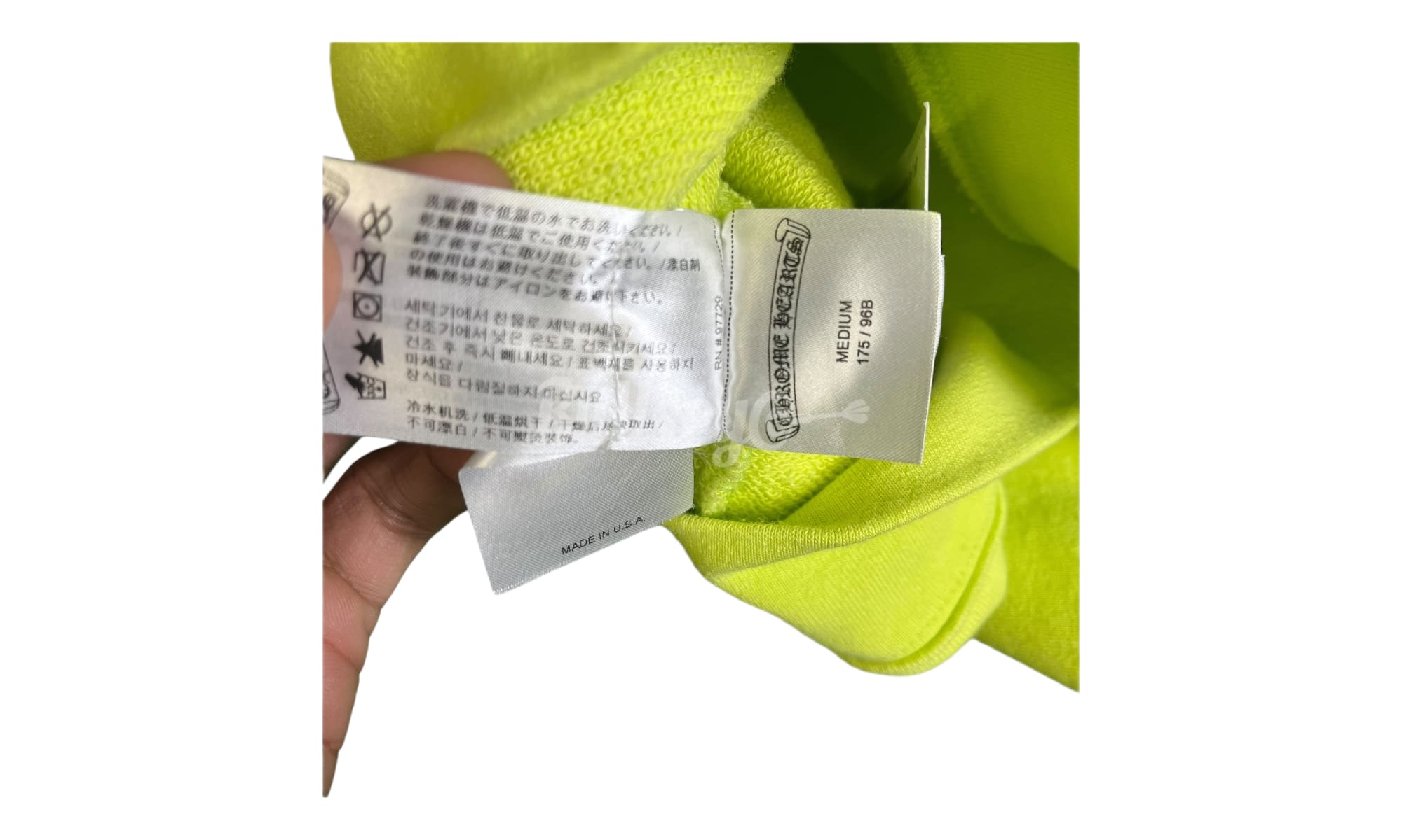Chrome Hearts Matty Boy "Link" Lime Green Hoodie