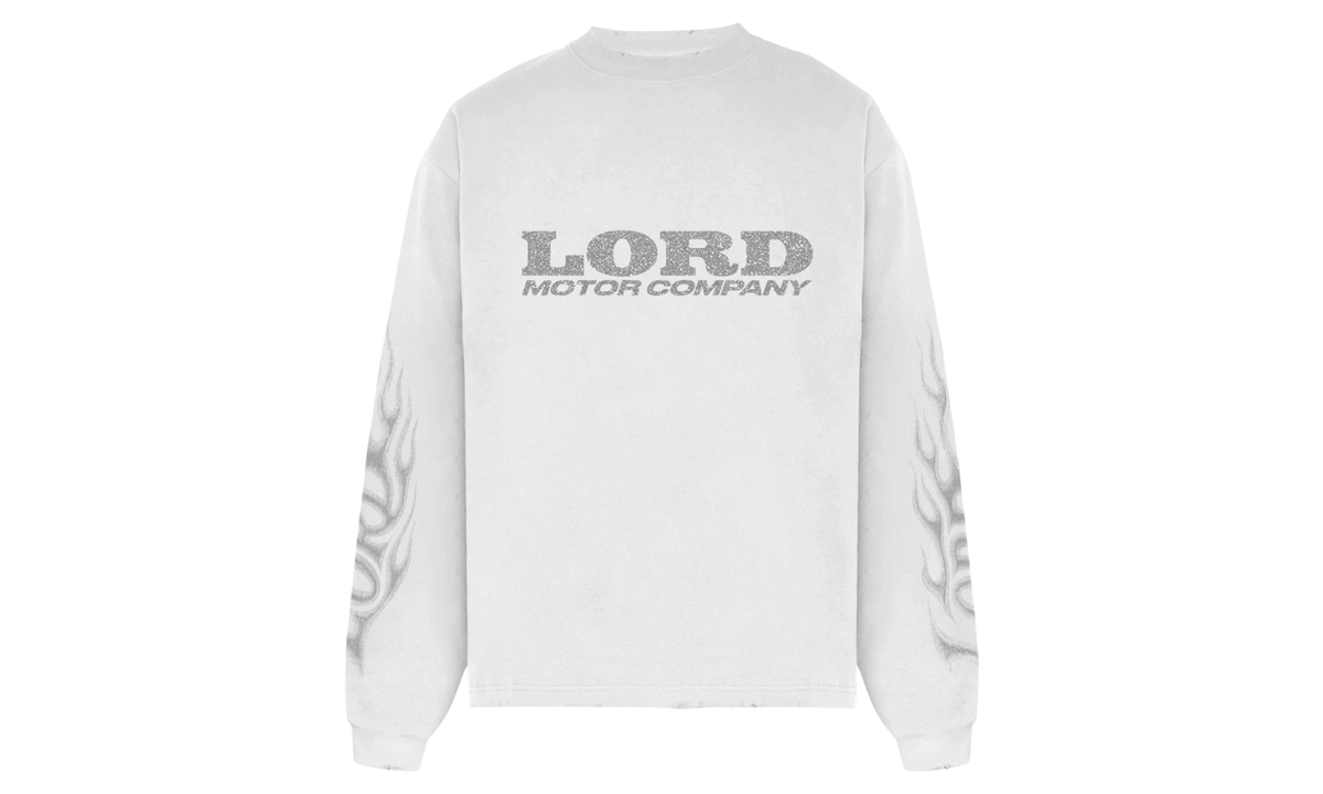 Lord Culture Flame Long Sleeve White T-Shirt