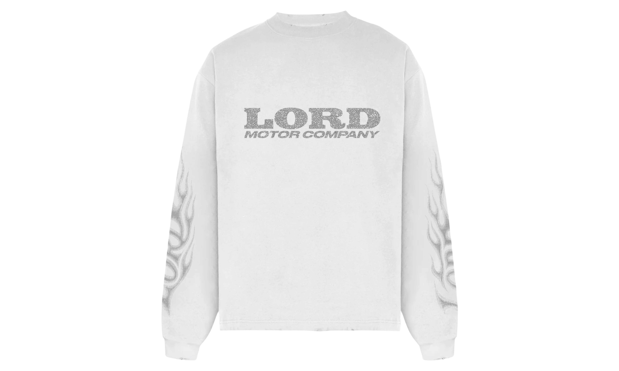 Lord Culture Flame Long Sleeve White T-Shirt
