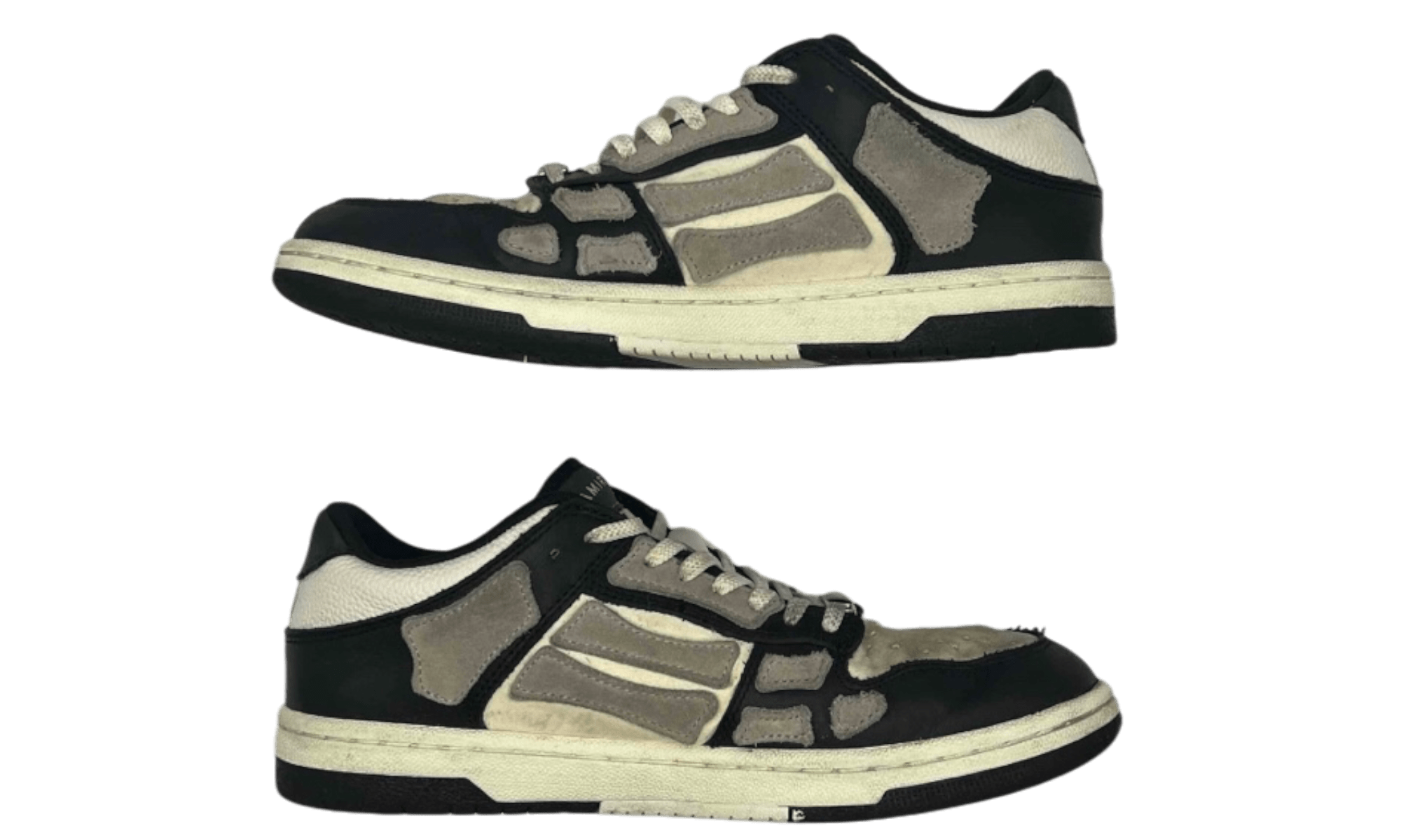 AMIRI Skel Top Low Black White (PreOwned)