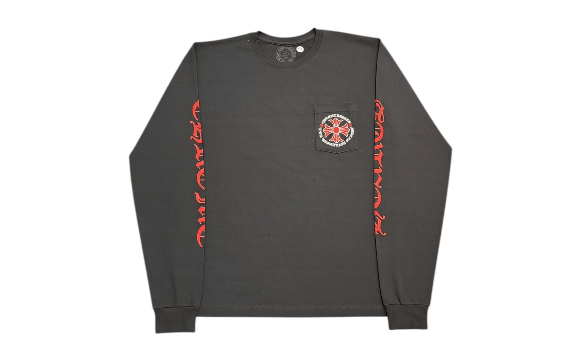 Chrome Hearts Made In Hollywood Plus Cross Longsleeve T-Shirt Black/Red
