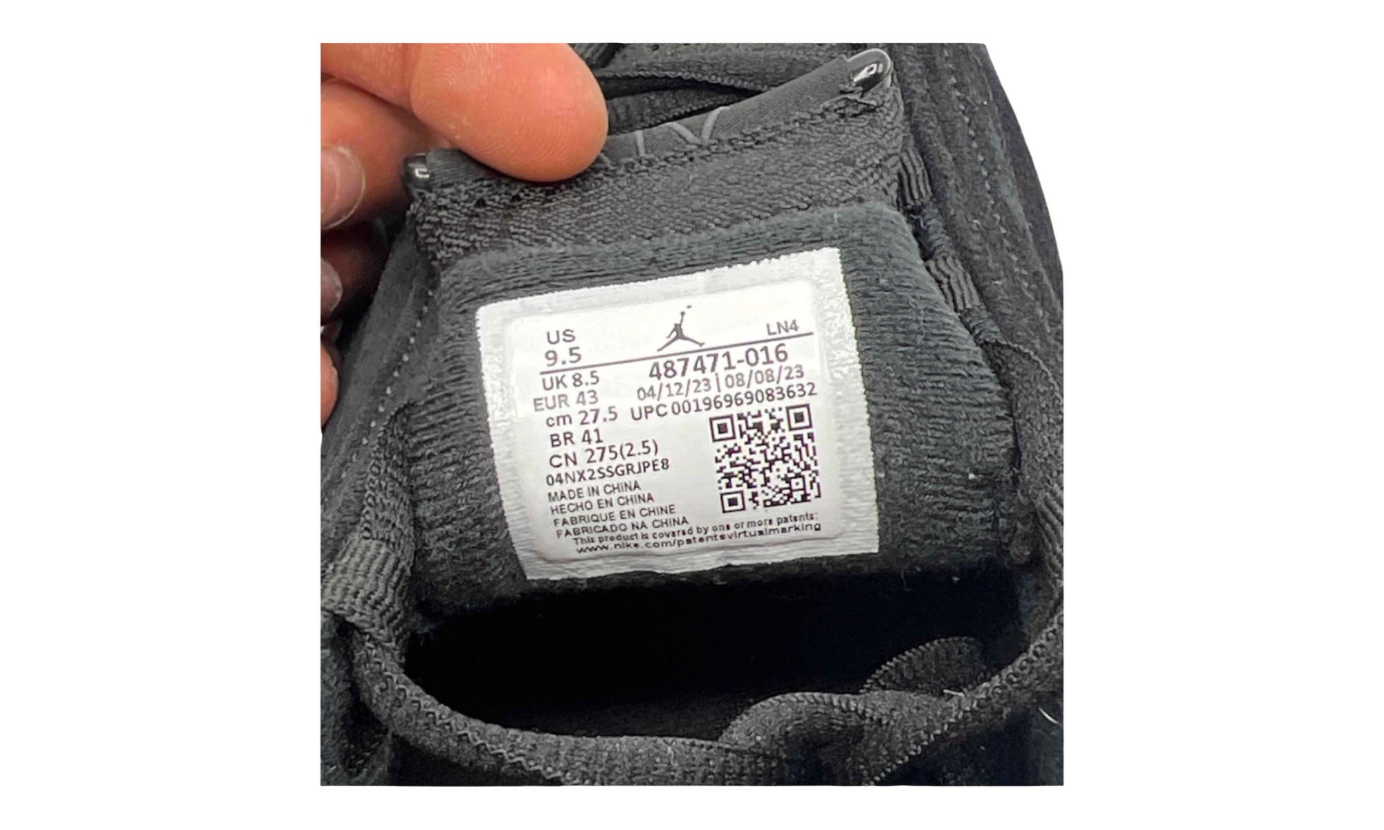 Jordan 14 Retro Black White (PreOwned)