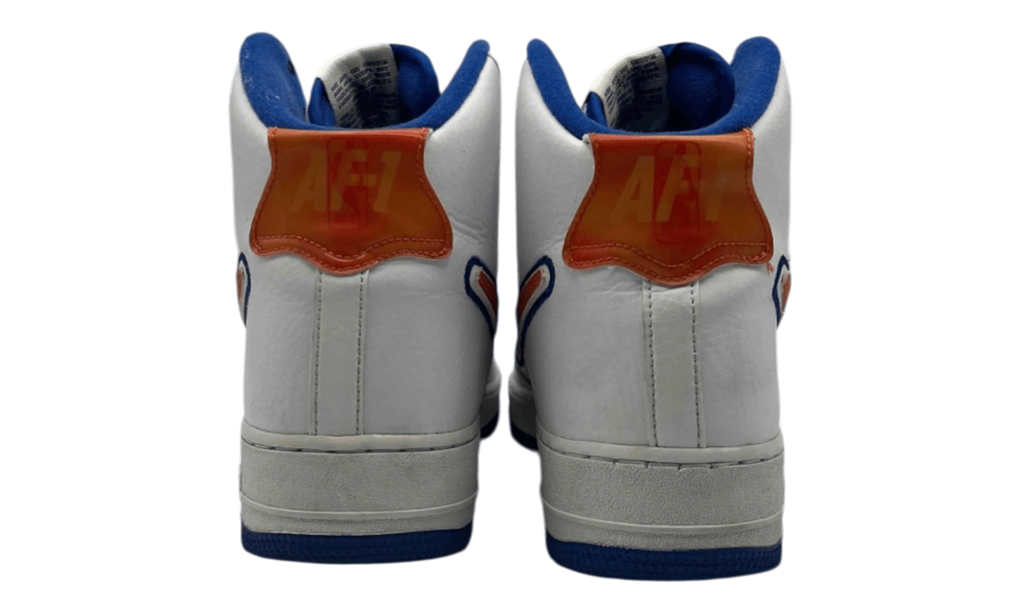 Nike Air Force 1 High Sport NBA White Team Orange Game Royal (PreOwned) (No Box)