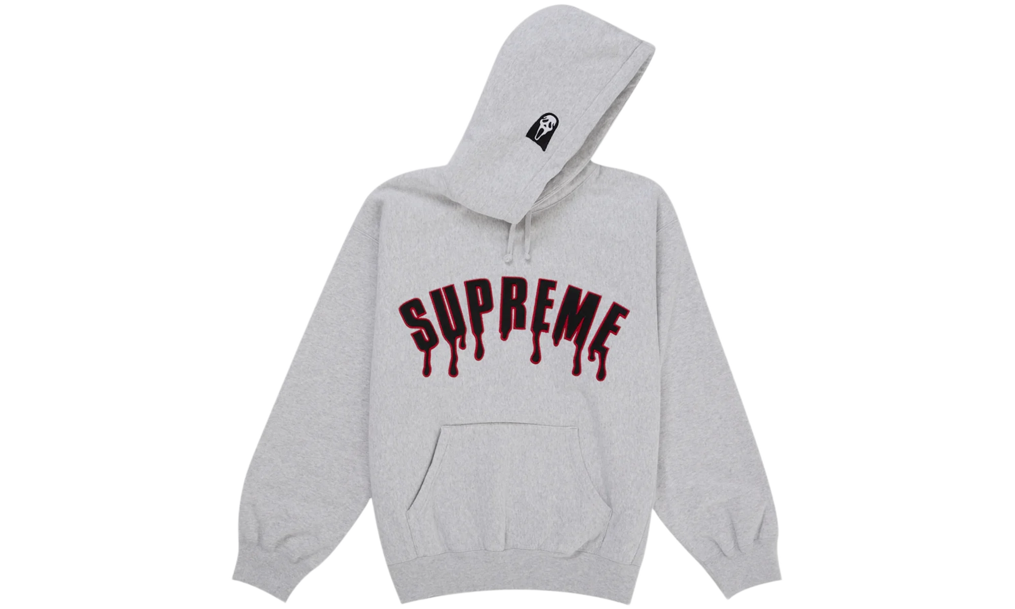 Supreme Ghostface Arc Hooded Sweatshirt Ash Grey