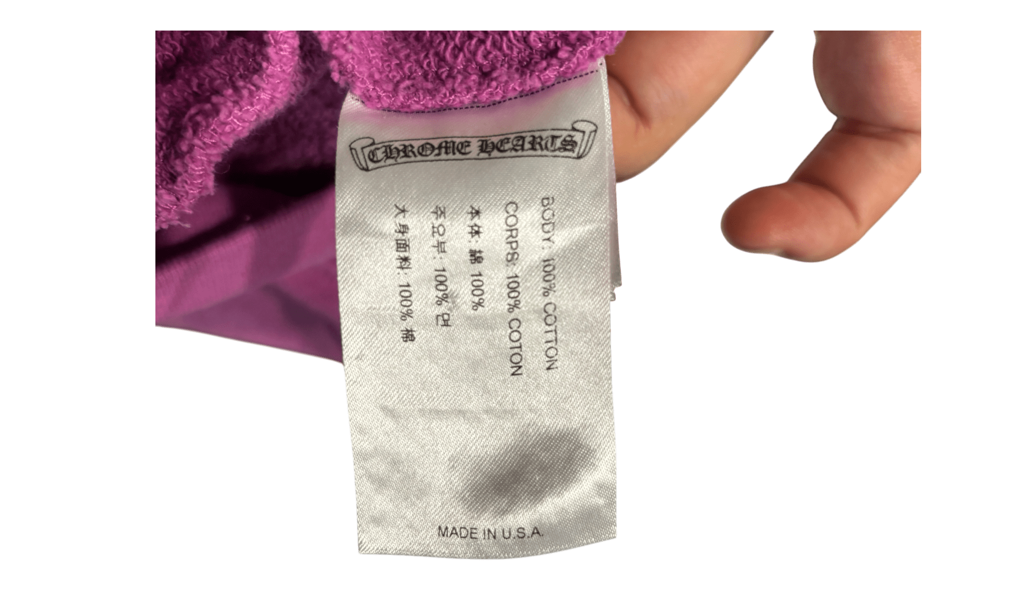 Chrome Hearts Matty Boy Spider Web Purple Hoodie (PreOwned) 