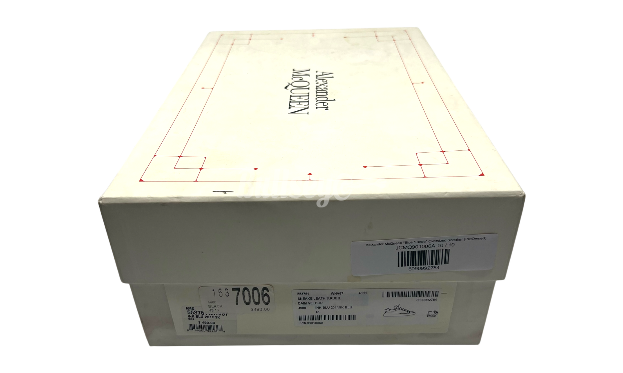 Alexander Mcqueen "Blue Suede" Oversized Sneaker (PreOwned)